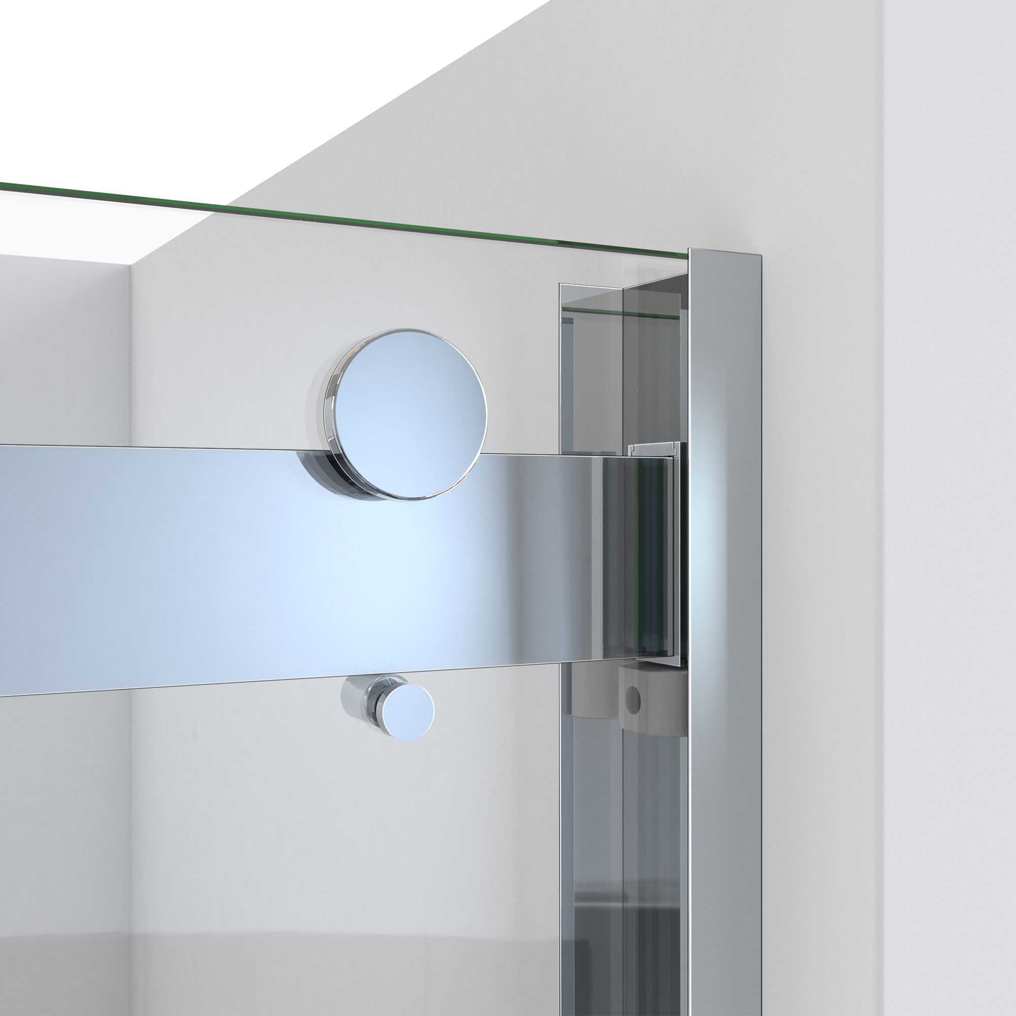Essence-H 56-60" Chrome Semi-Frameless Sliding Tub Door