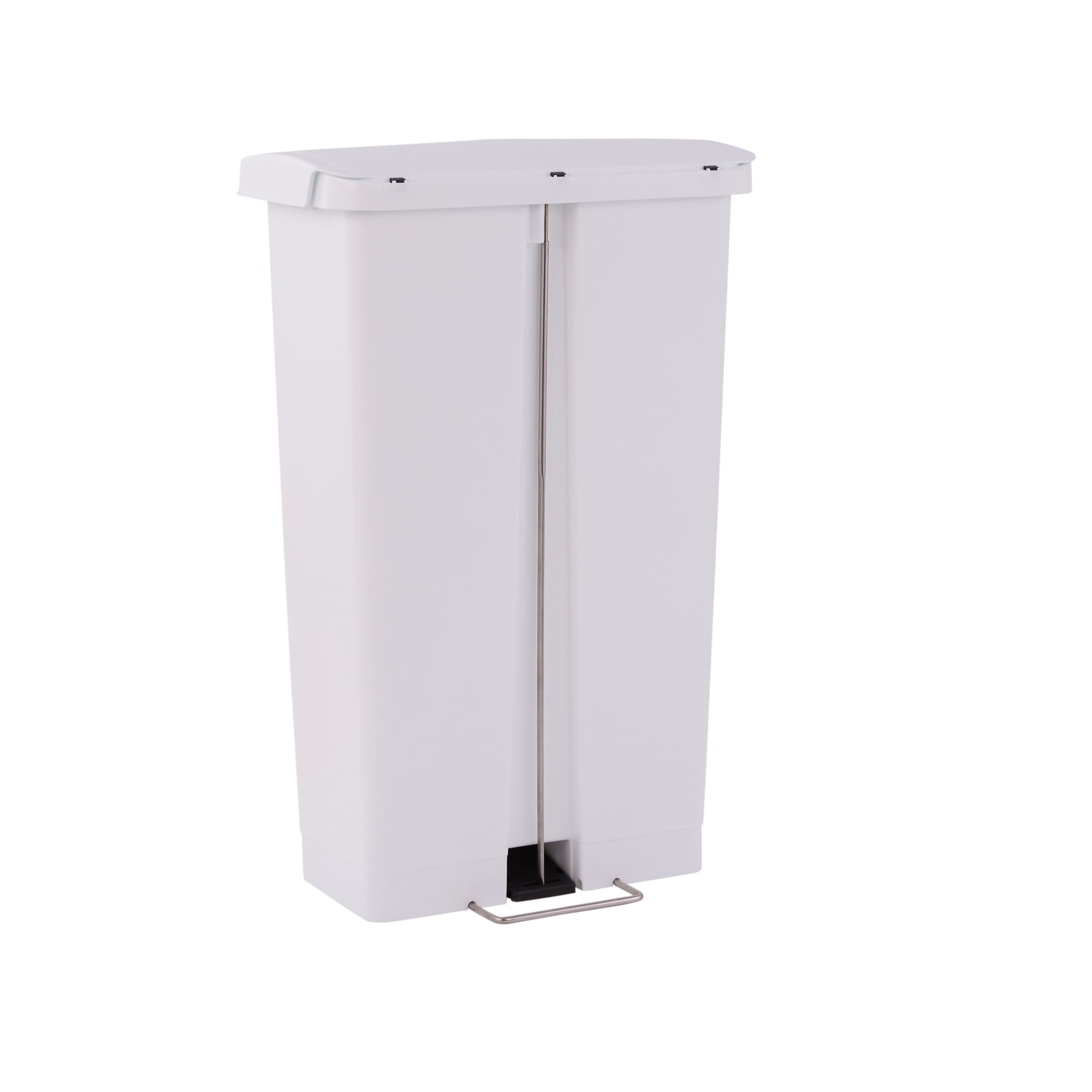 Rubbermaid Commercial Slim Jim 13-gal Step-On Container White