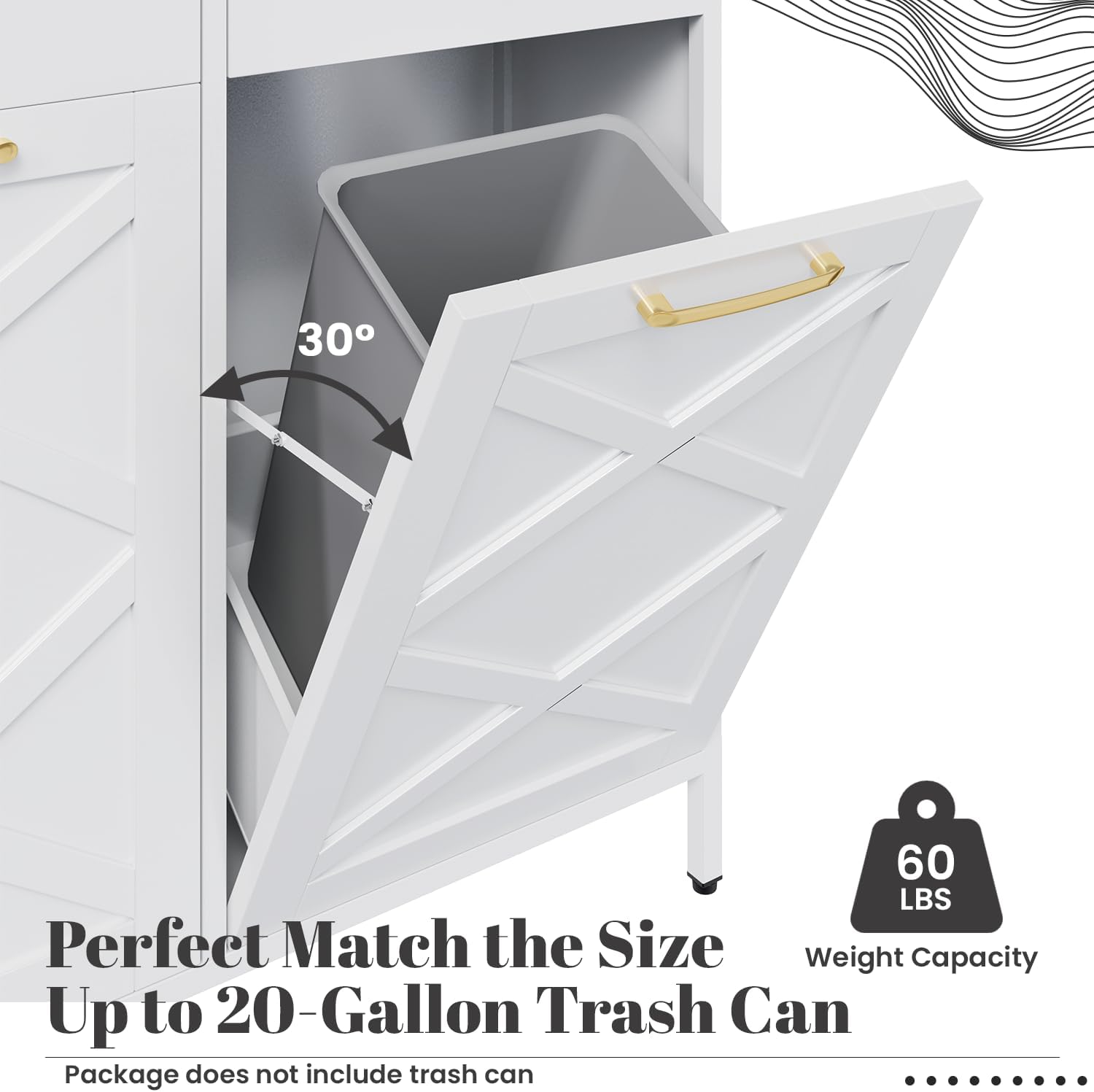 AECOJOY 13282WH-LS02 Pull-Out-Cabinet-Baskets - View #5