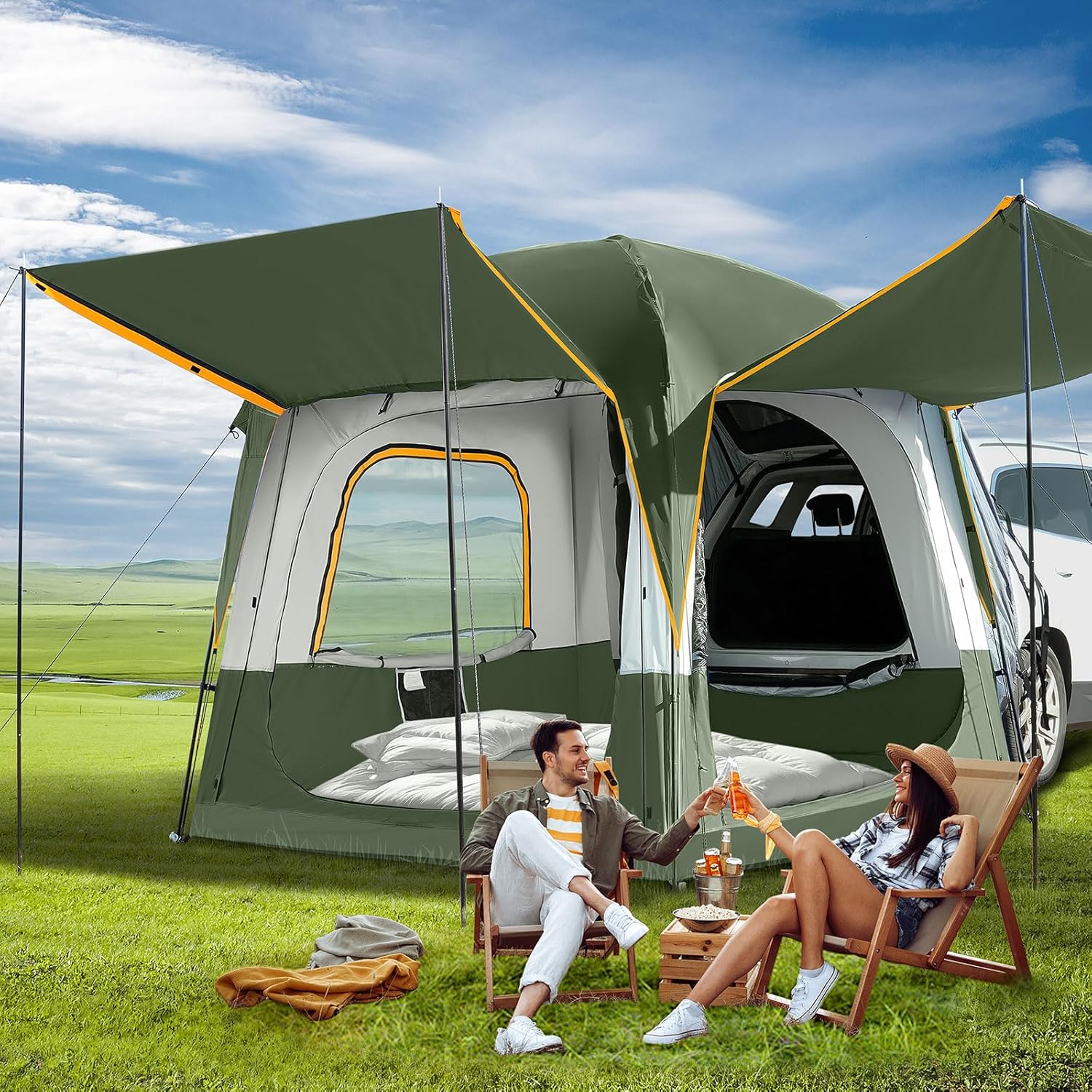 Esazn AMLY-ZP-D1AGE Truck Tent Polyester 5 -Person Screen tent
