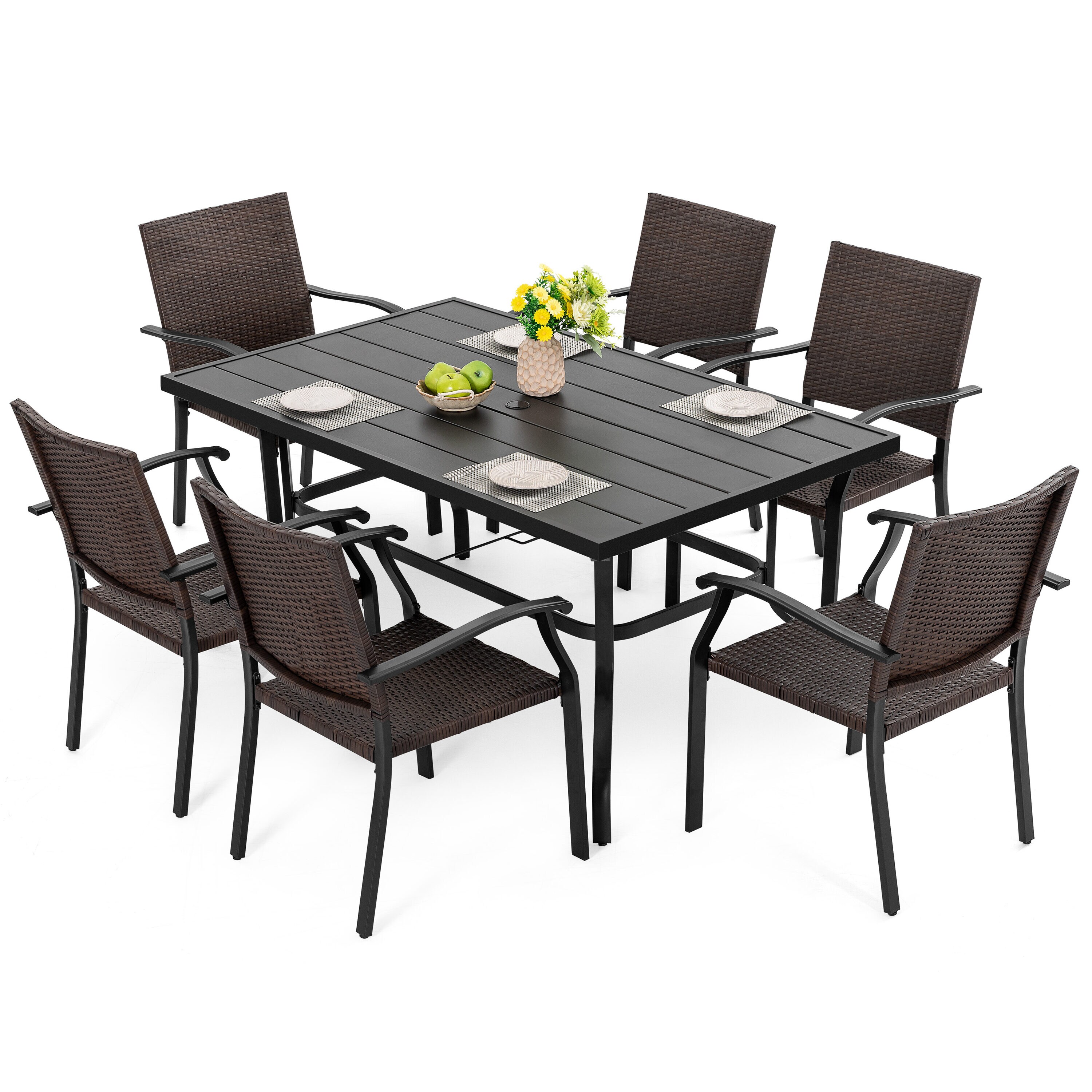 Nuu Garden SD154-T3BK Patio-Dining-Sets - View #4
