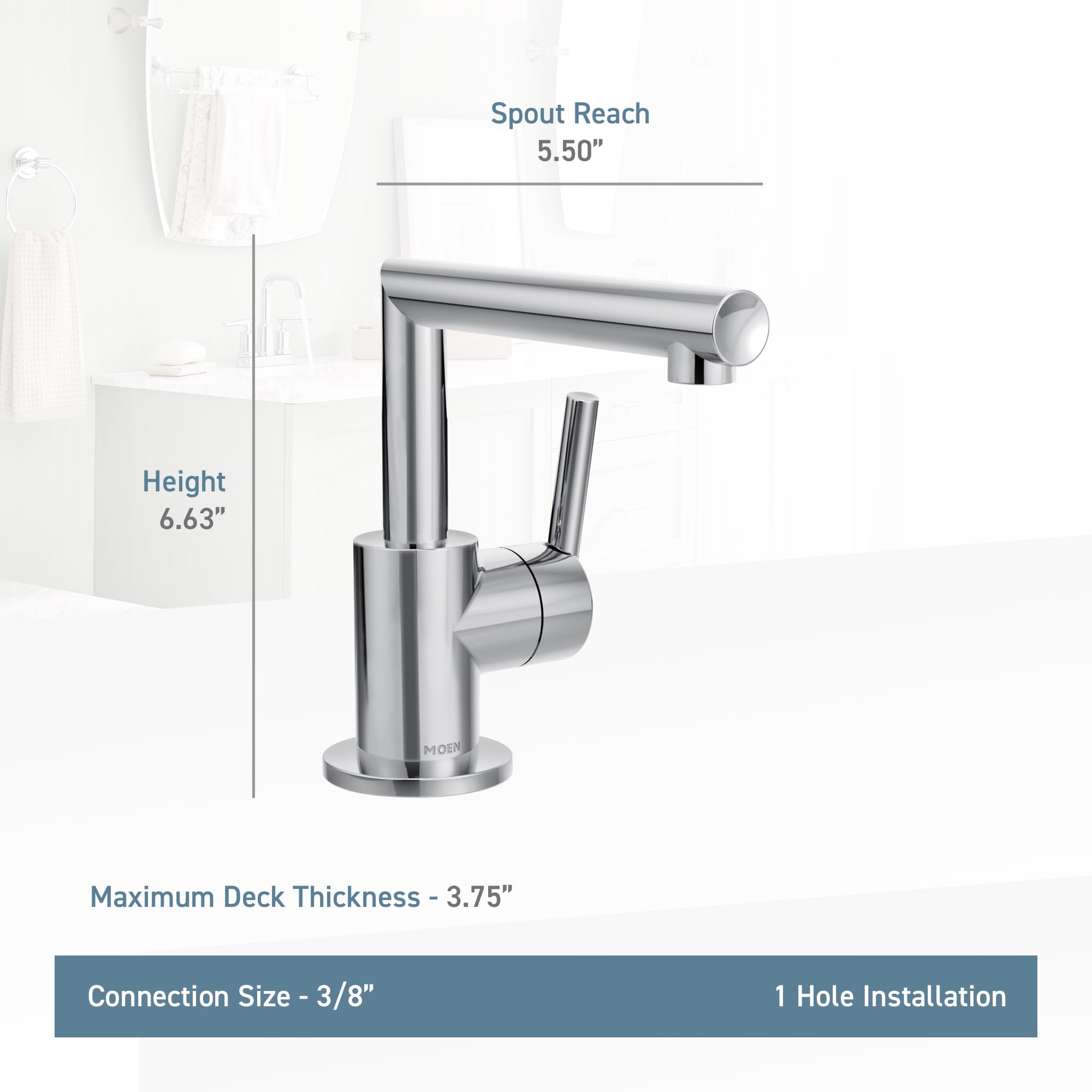 Moen S43001BL Lavatory-Faucets - View #2