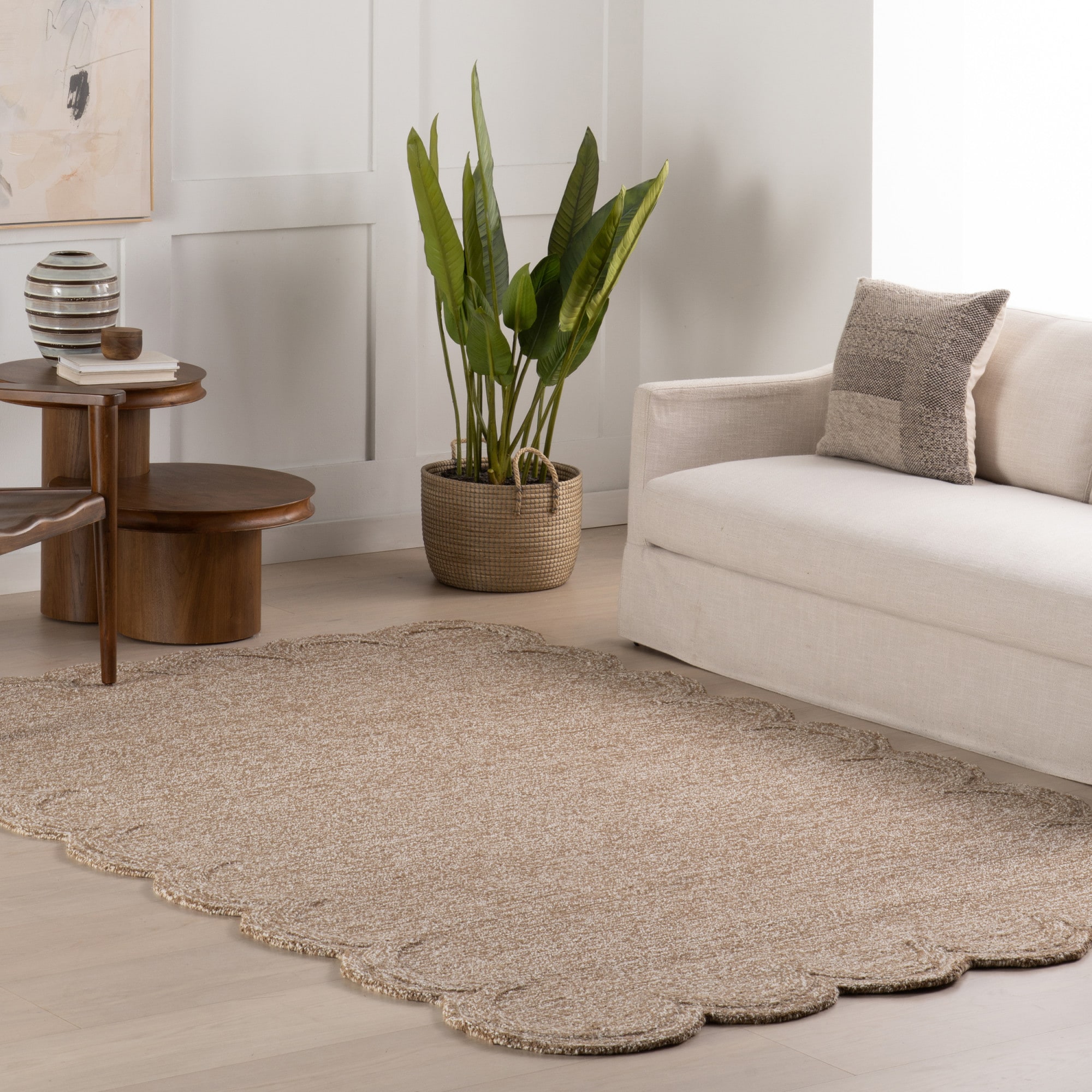 nuLOOM 200SVCC01A-2608 Elira Solid Bordered Area Rug