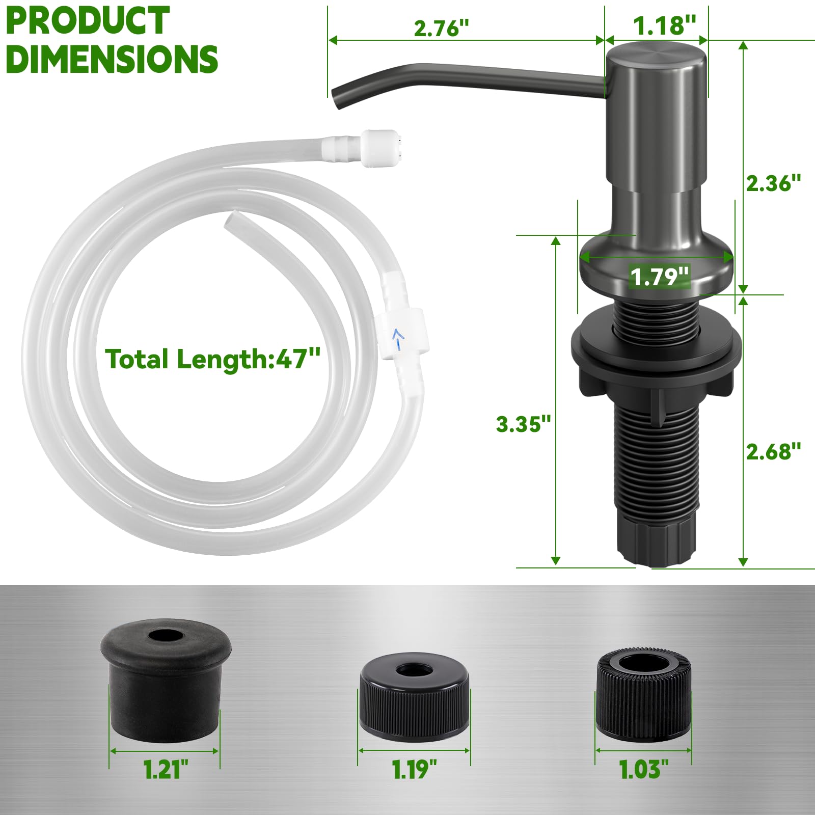 Wudkey L4-PO1H3T Soap-Lotion-Dispensers - View #2