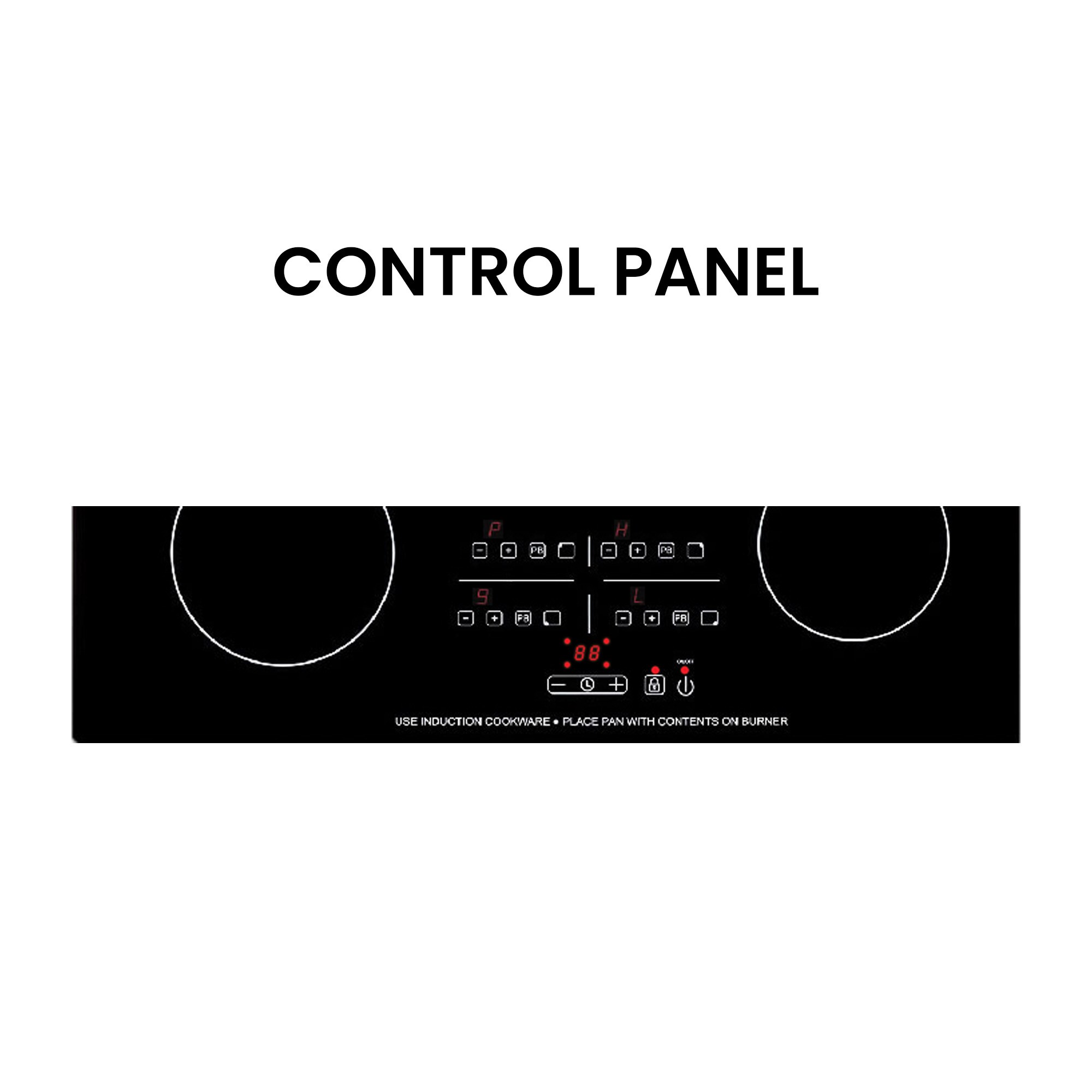 Equator 30" Black Ceramic 4 Burner Induction Cooktop