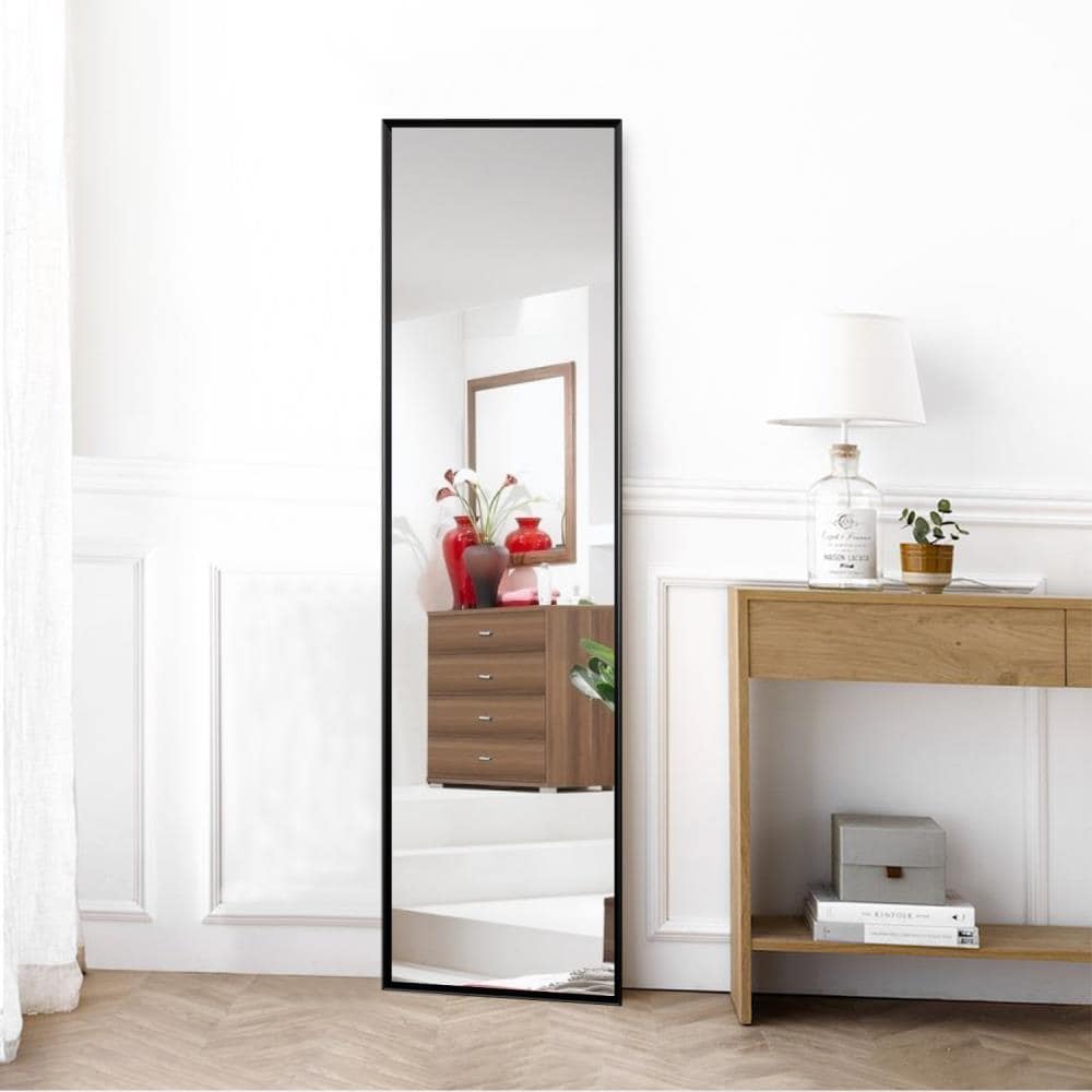 NeuType 16-in W x 59-in H Black Framed Full Length Floor Mirror in the ...