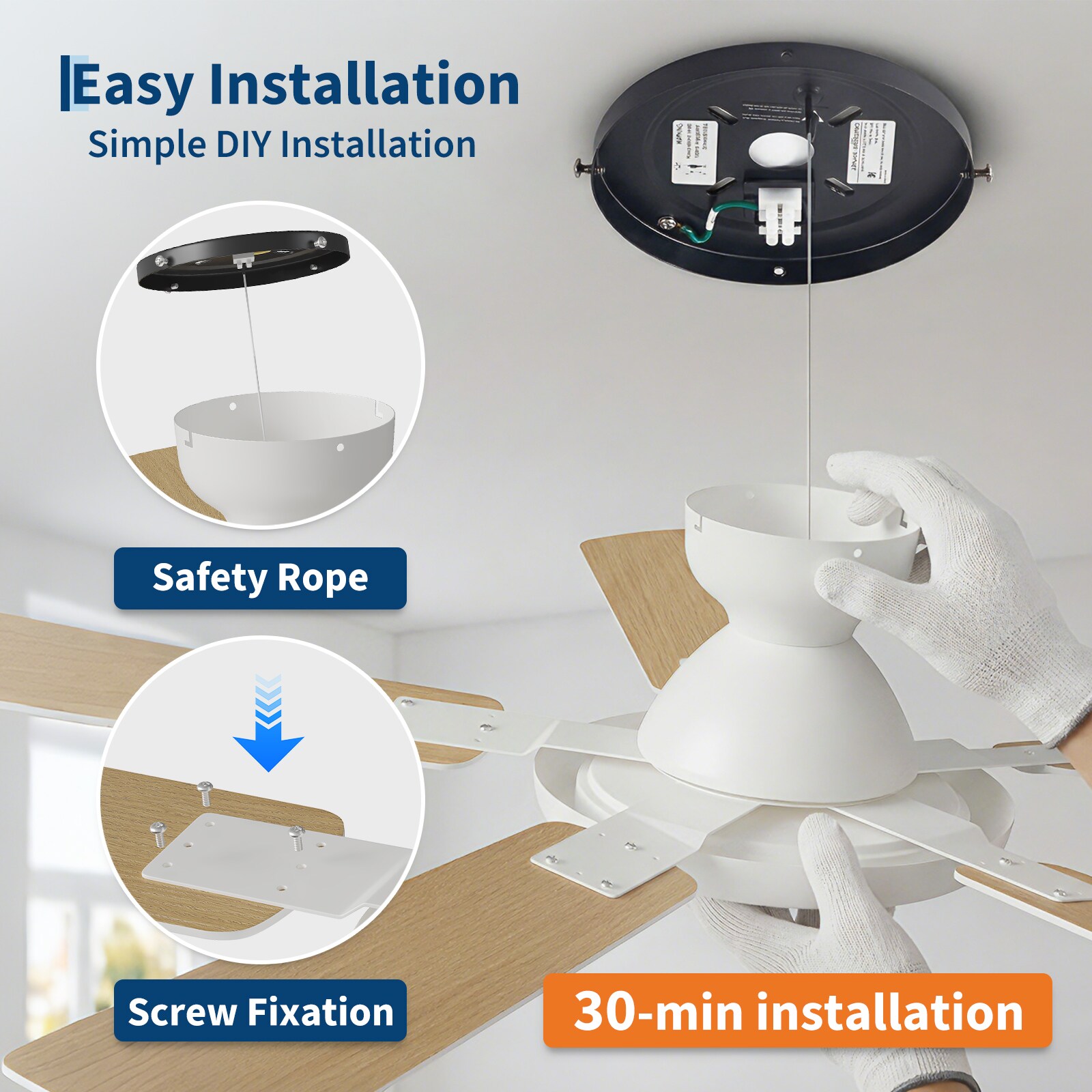 Garvee 3QFWR9I96VNV1G6Y1 Ceiling-Fans - View #7