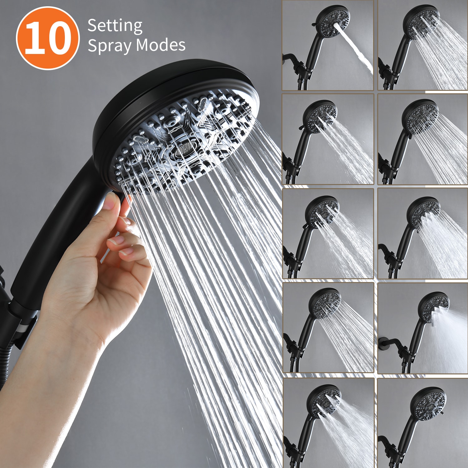 WELLFOR SPA-88011B Showerhead-Bar-Panels - View #3
