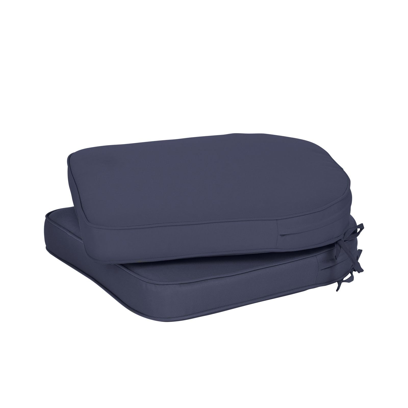 Aoodor 18.9 in x 18.1 in 2 Piece Navy Blue Patio Chair Cushion A281 PDEDE at Lowes