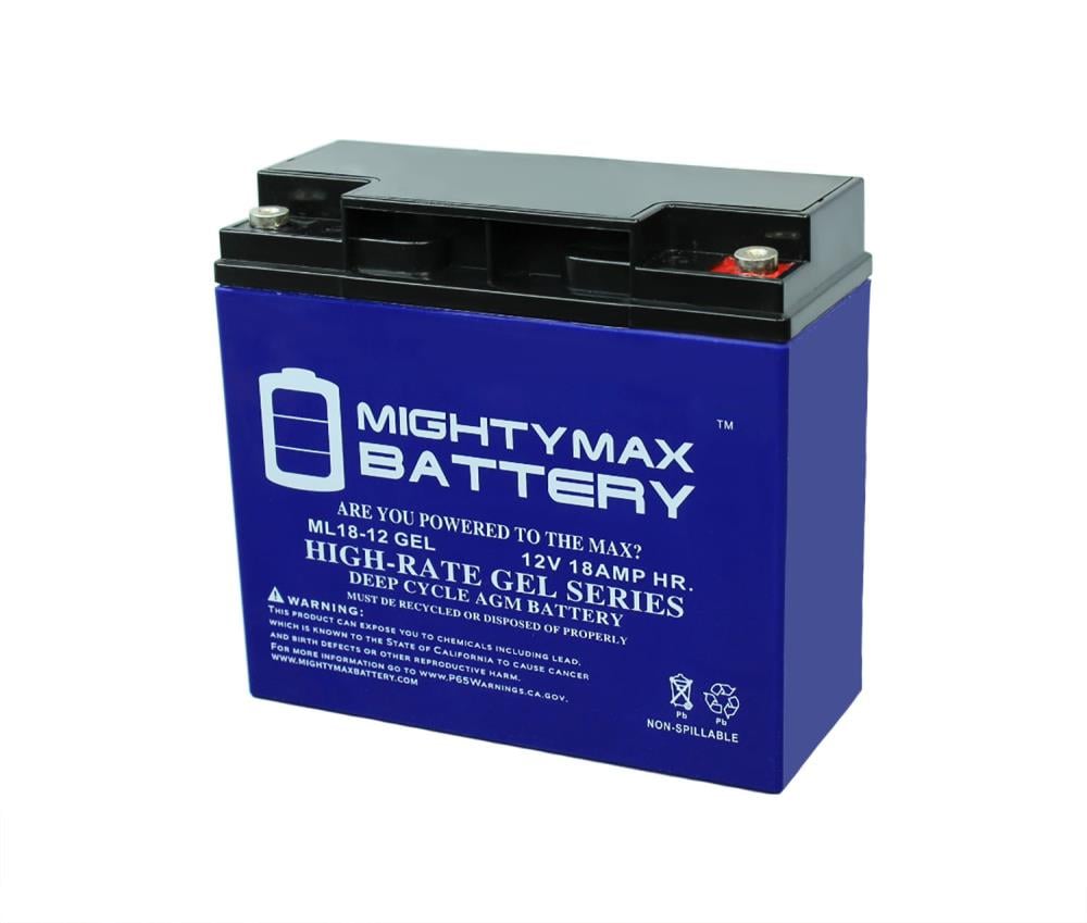 Mighty Max Battery 12V 18AH GEL Replacement Battery for Odyssey PC680 Rechargeable Sealed Gel 12180 Backup Power Batteries