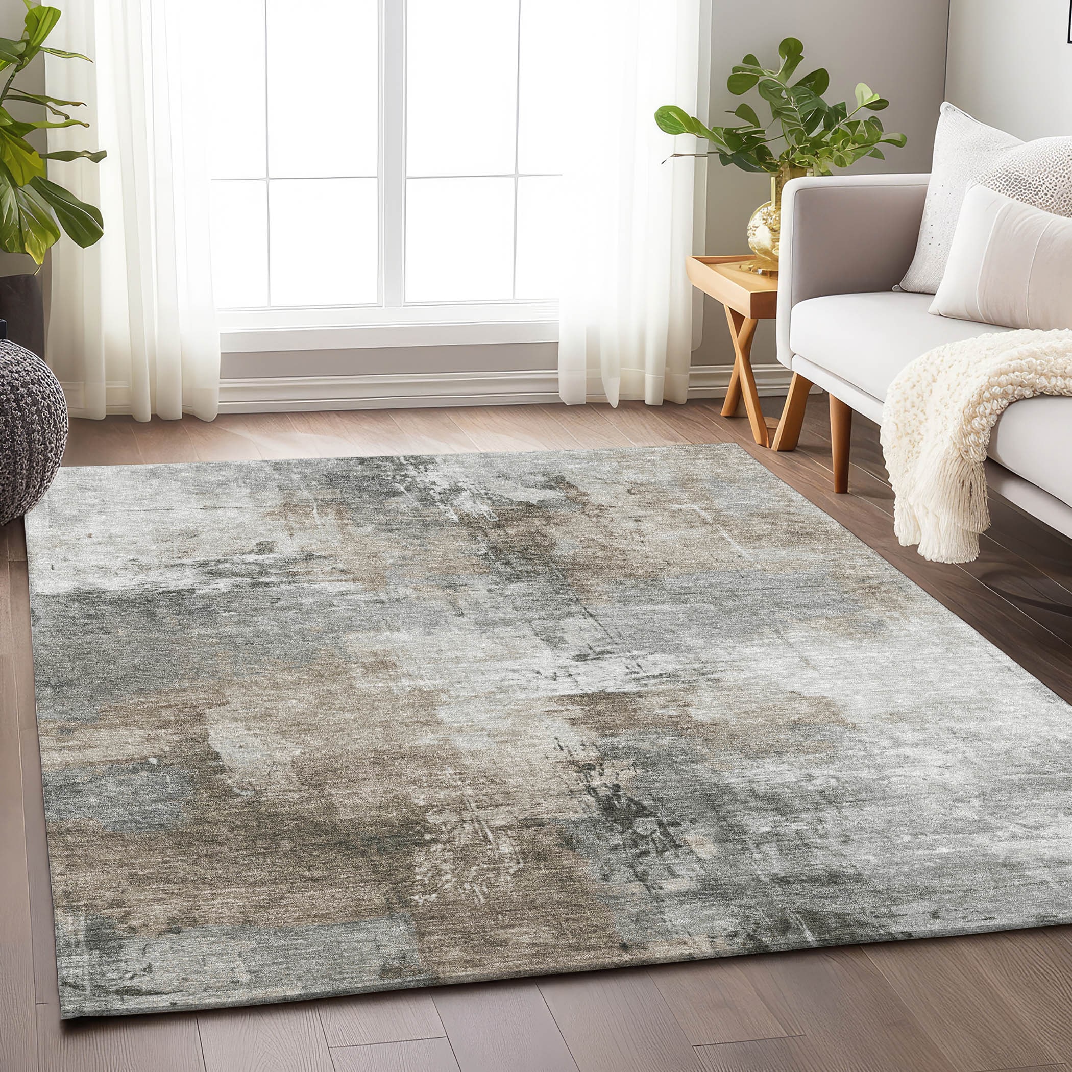 Addison Rugs ACN1671IV9X12 Chantille ACN1671IV 9 x 12 (ft) Loomed Polyester Ivory Rectangular Indoor/Outdoor Machine washable Area rug