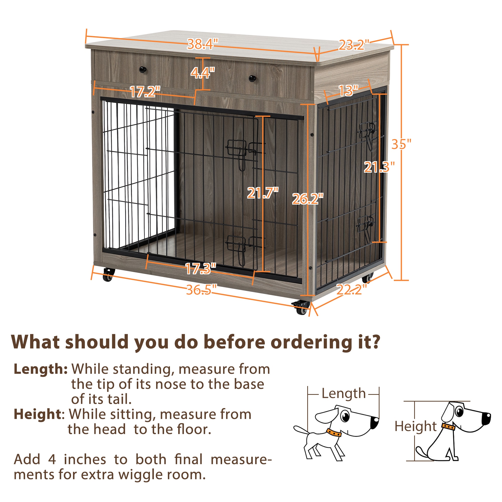 LIVIZA GIJ-DC005-39GY Pet-Crates-Carriers - View #3