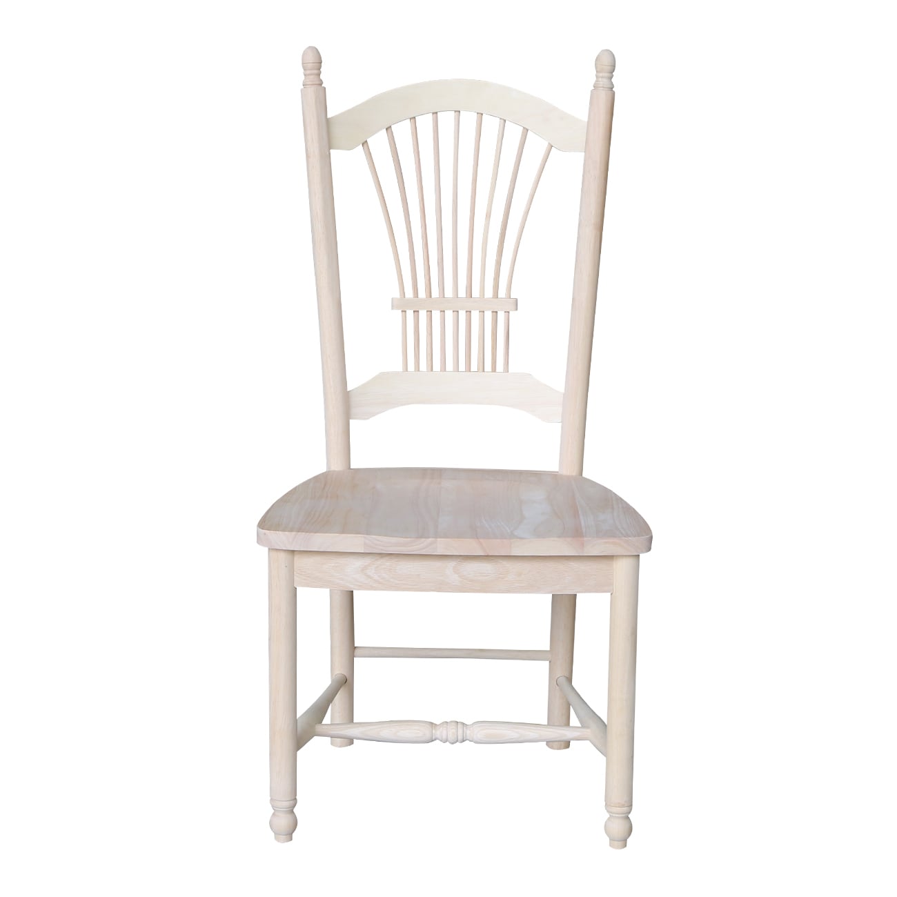 High-Back Brown Microfiber Upholstered Side Chair in Solid Wood
