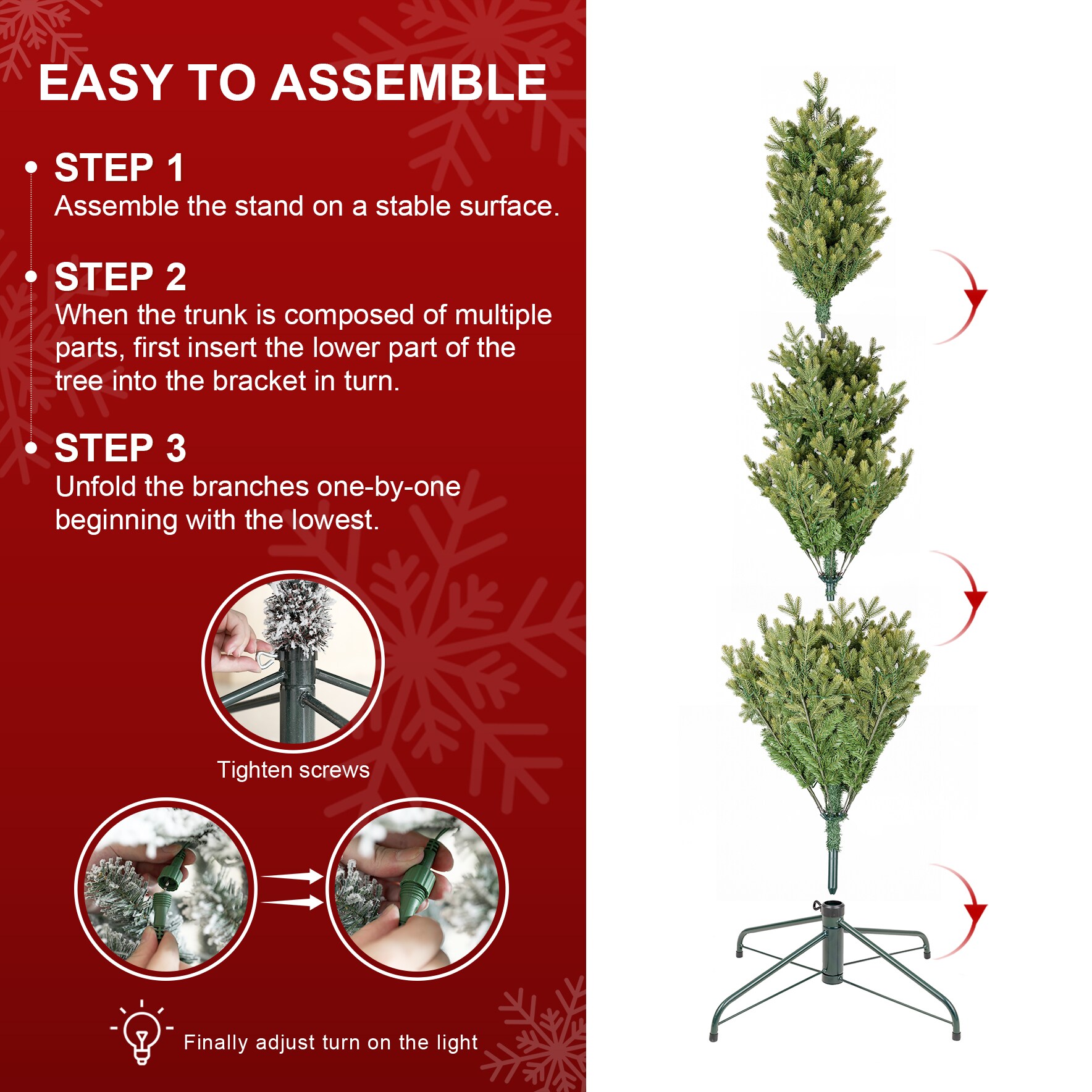 Glitzhome 2014600233 Artificial-Christmas-Trees - View #7