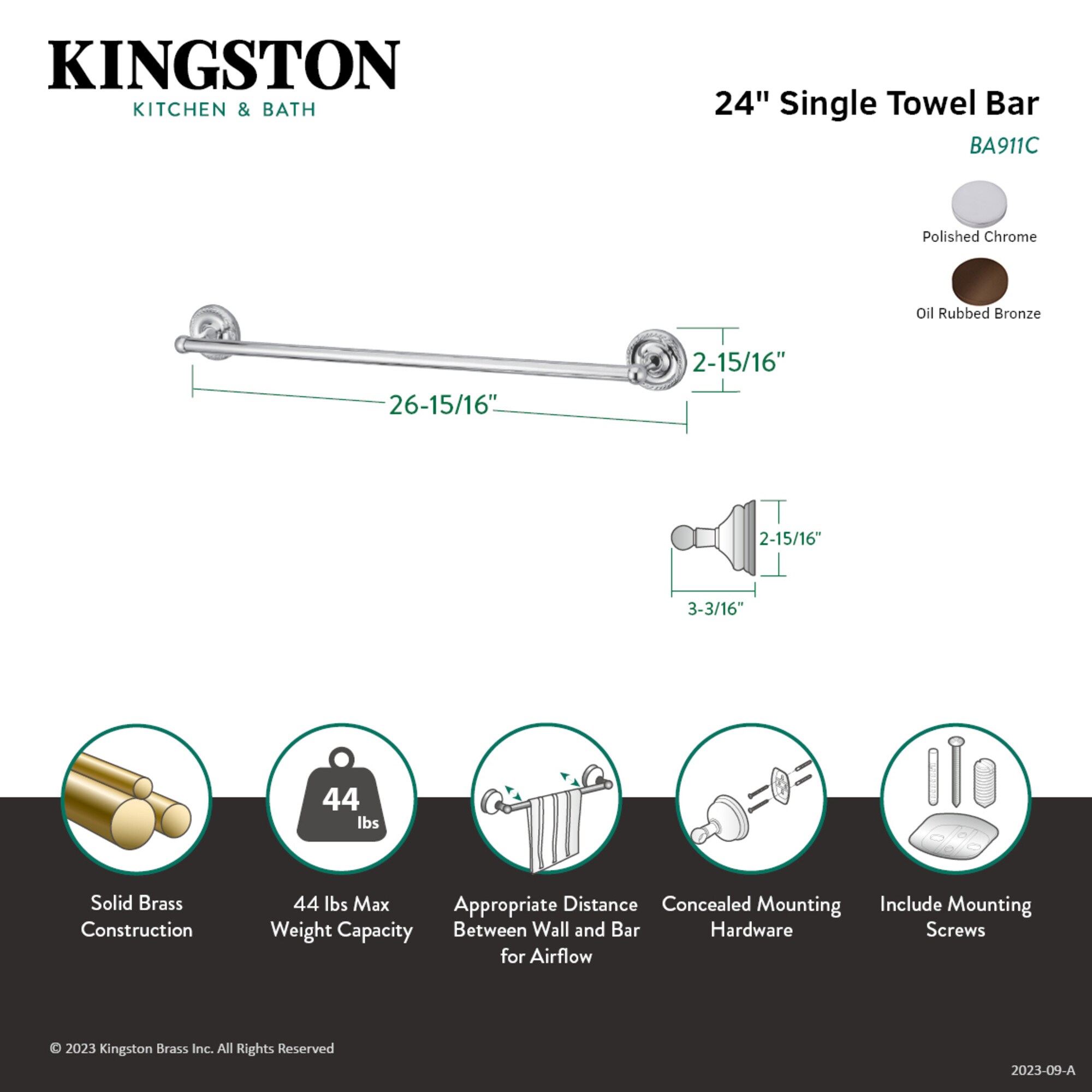 Kingston Brass WL9111 d060350 - View #3