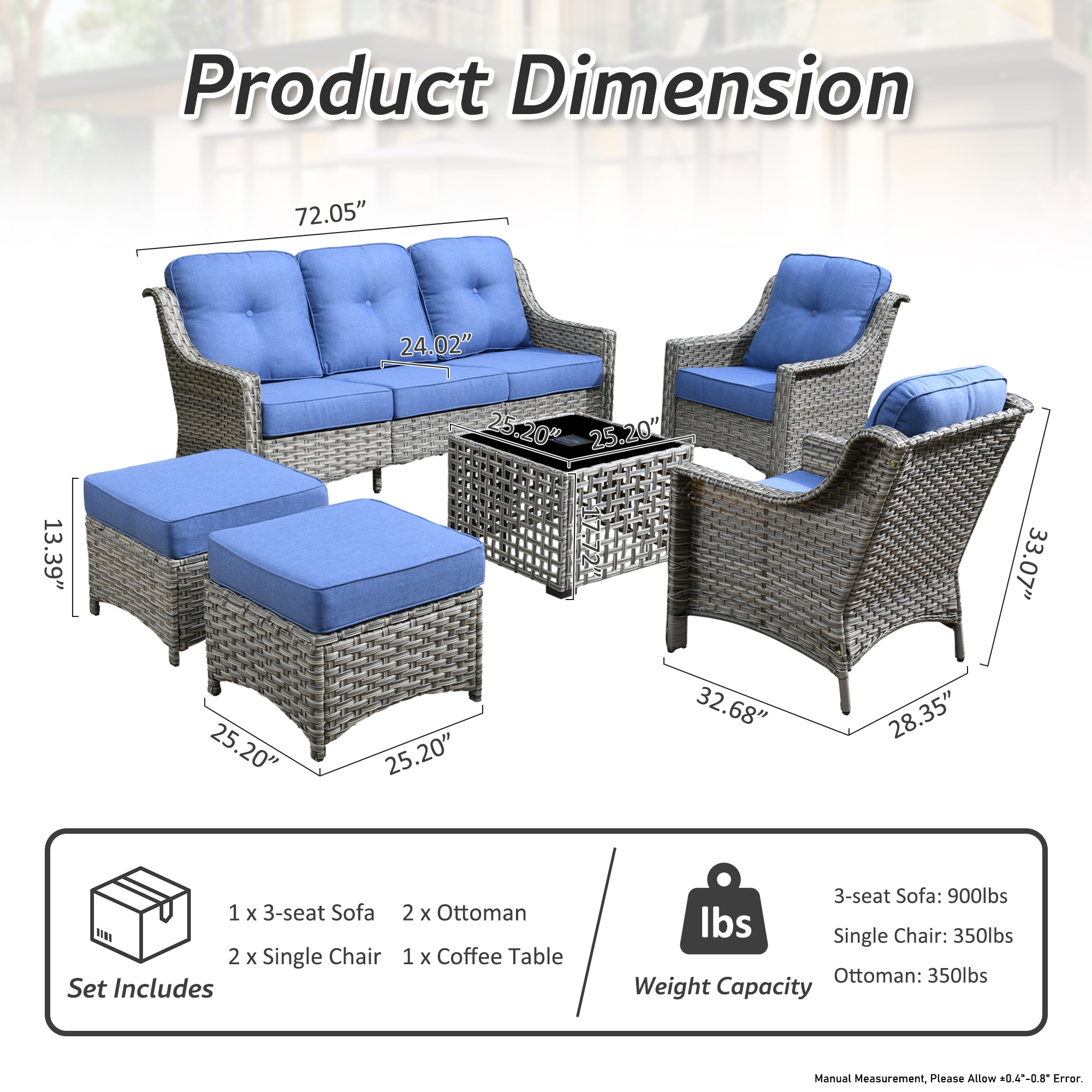 XIZZI XIPAD50064-T Patio-Conversation-Sets - View #4