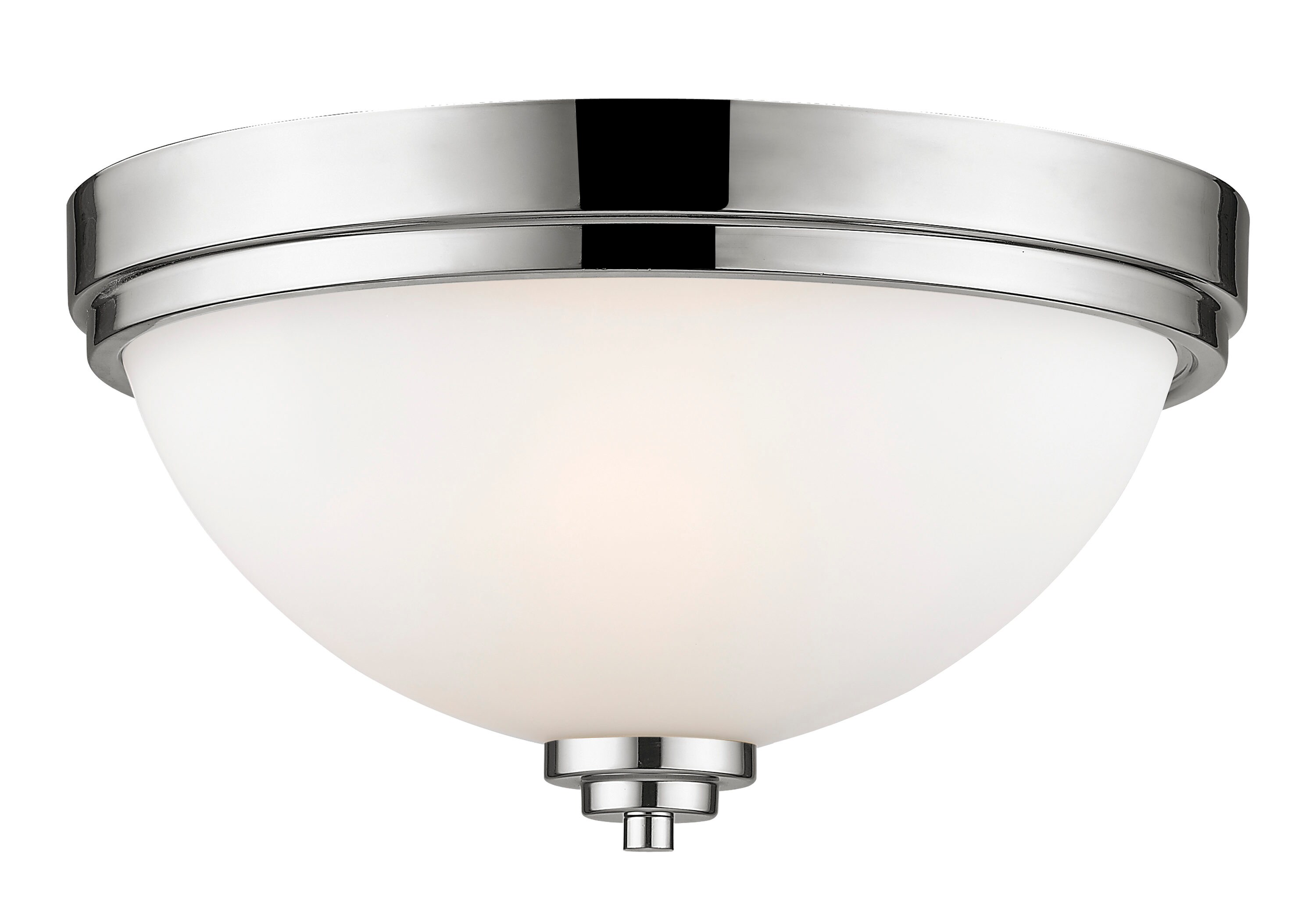 Z-Lite 443F2-CH Ashton 2 -Light 13-in Polished Chrome Flush Mount Light