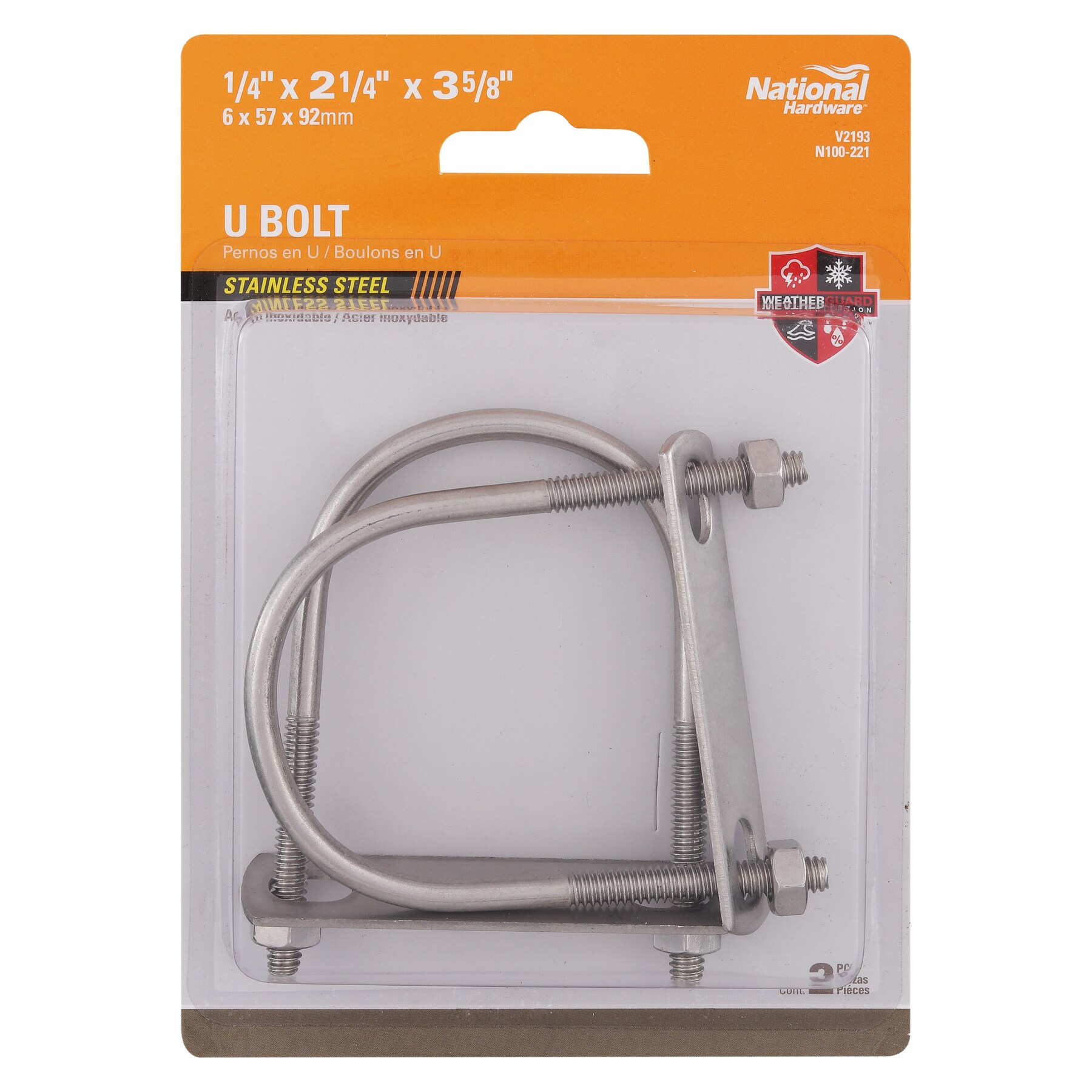 National Hardware N100-221 U-Bolts - View #3