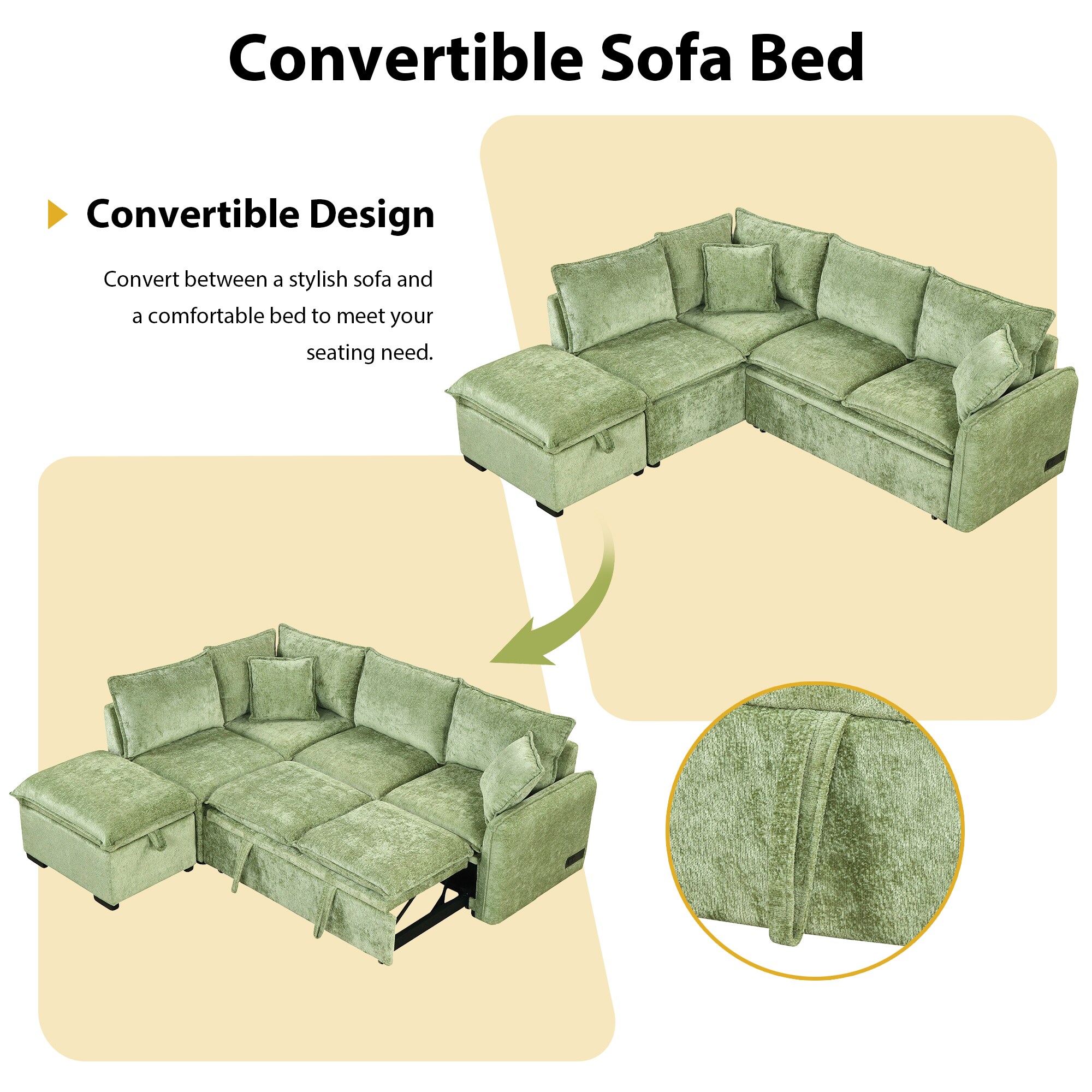 ModernLuxe L-SG001450AAF Sofas-Loveseats - View #4