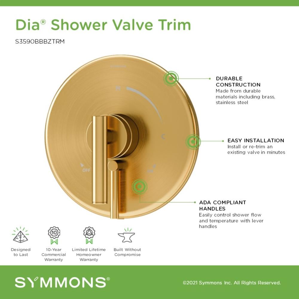 Symmons 3590BBBZTRM Shower-Handles - View #3