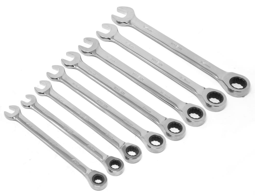 WEN 16-Piece Set 12-point Metric Standard Combination Wrench Set