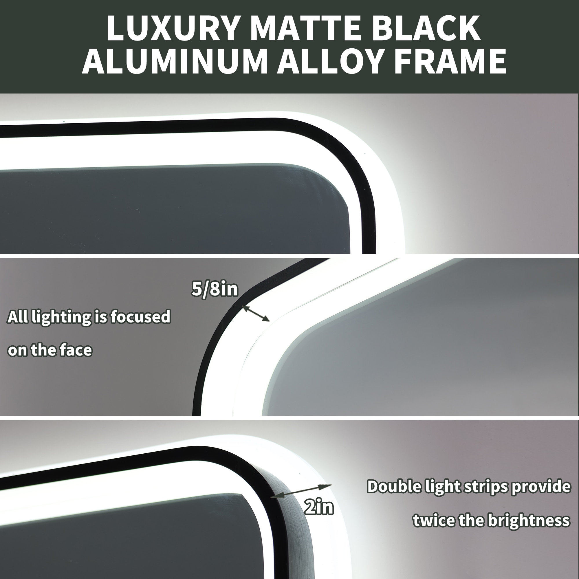 ExBrite EXBMV84830 Framed-Bath-Mirrors - View #12