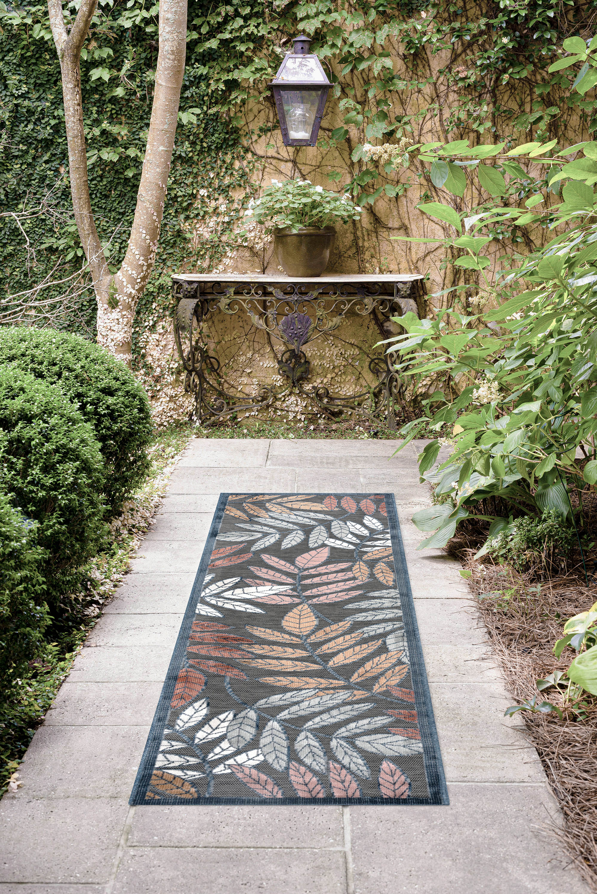 Tayse TRP1203 2X8 Tropic 2 x 8 (ft) Flatweave Polypropylene Black Rectangular Indoor/Outdoor Runner rug