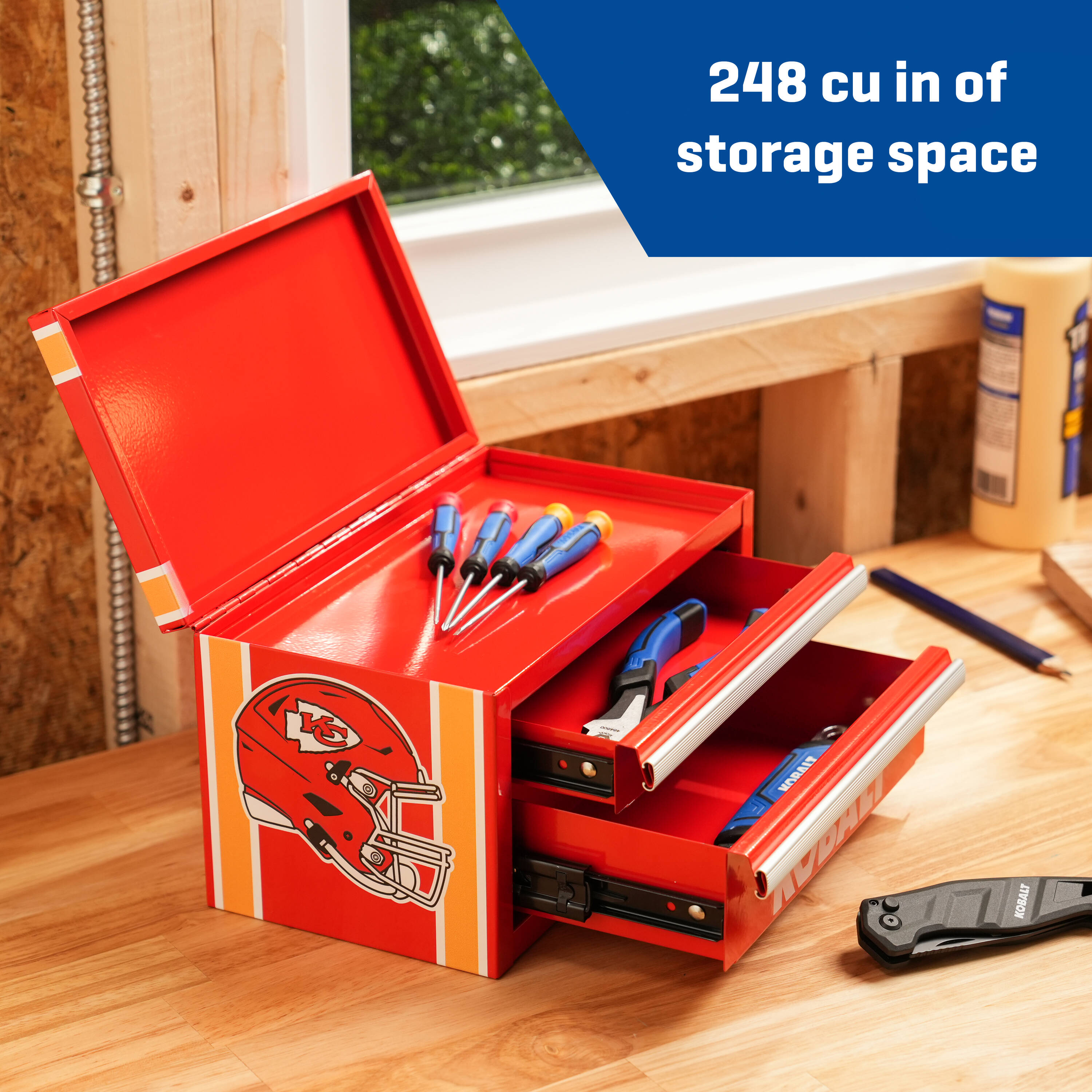 Kobalt Mini Toolbox Kansas City Chiefs in the Portable Tool Boxes ...