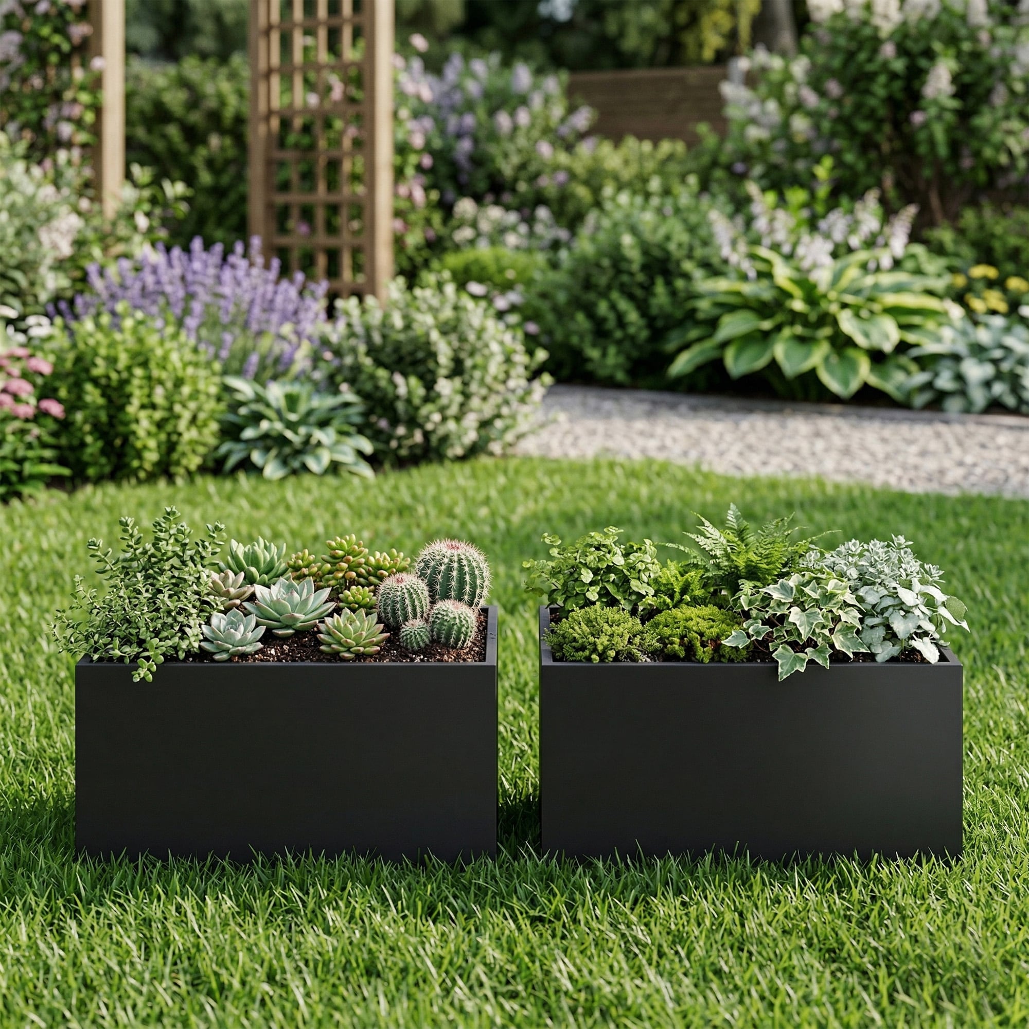 Dreamsidea LS-OB1005-BLACK Raised-Planter-Boxes - View #3
