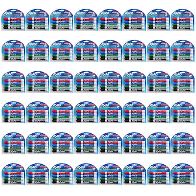 Expo 80174 Low Odor Chisel Tip Dry Erase Marker Pack 48 Assorted Color Assortments Ideal for Non-Porous Surfaces School Classroom Pack