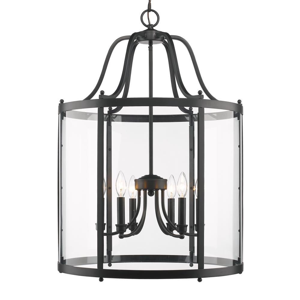 Golden Lighting 1157-6P BLK Pendant-Lights - View #2
