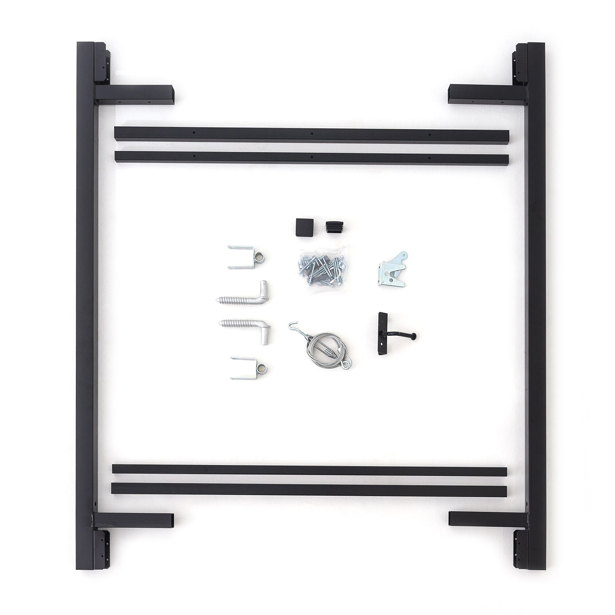Adjust-A-Gate 1-1/2-in Black Gate Kit