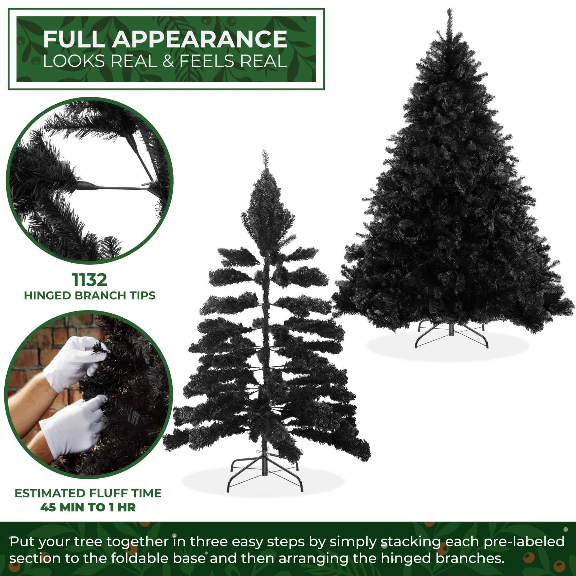 Casafield SZN-TR-416-BLK Artificial-Christmas-Trees - View #2