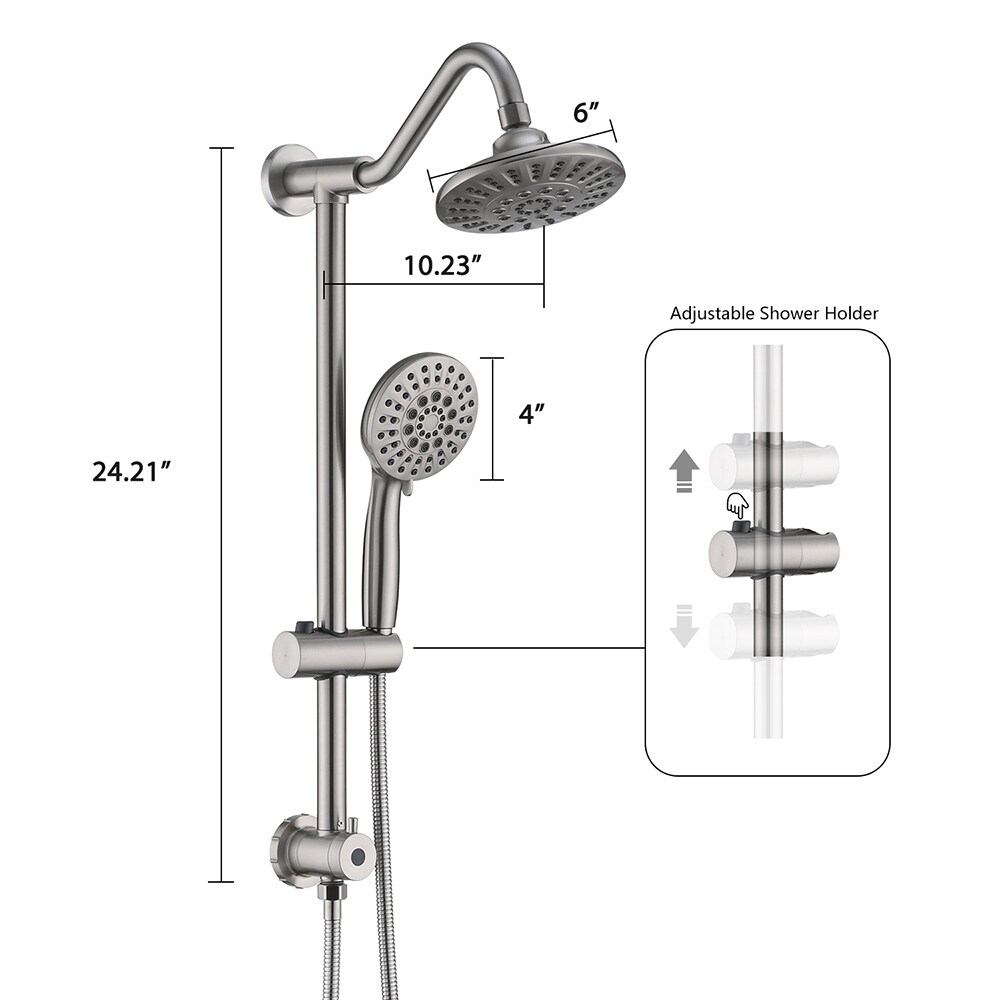 EQLOO AE132BN Fixed-Showerhead - View #4