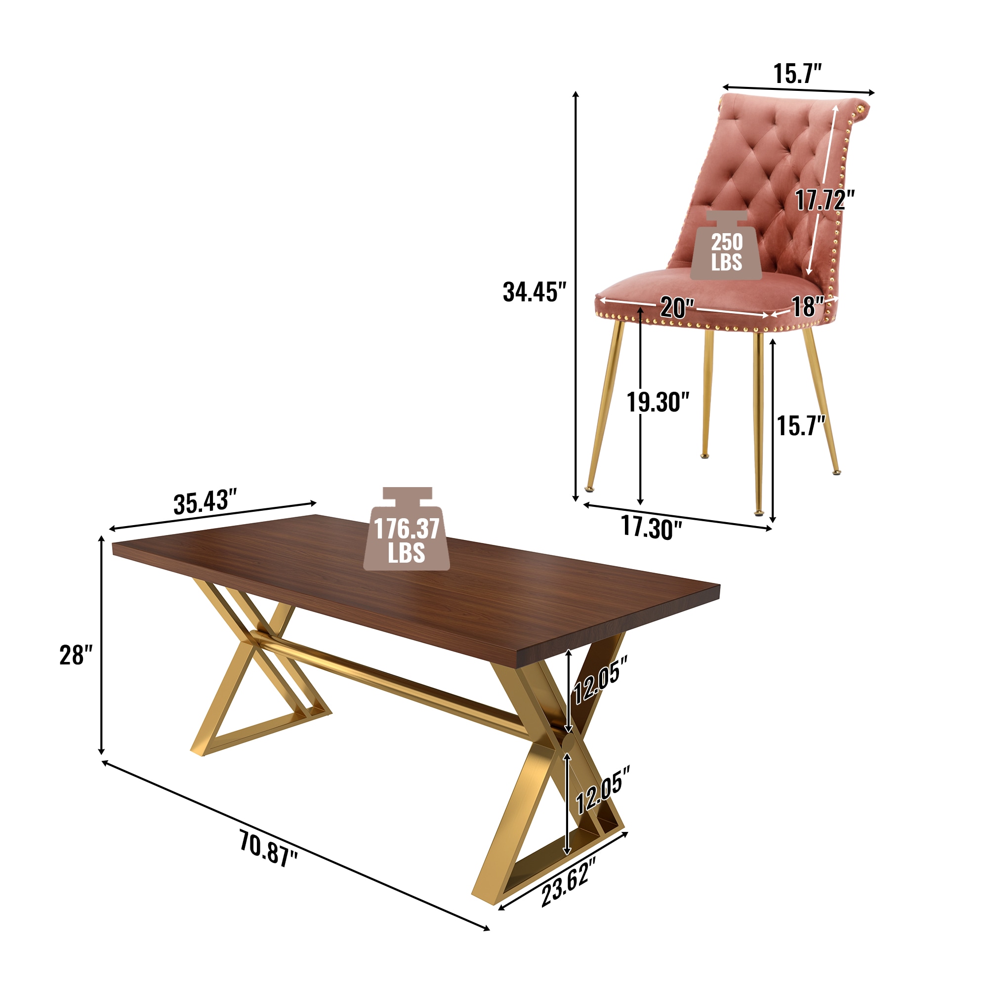 Clihome CL-HTM703CBN Dining-Sets - View #4