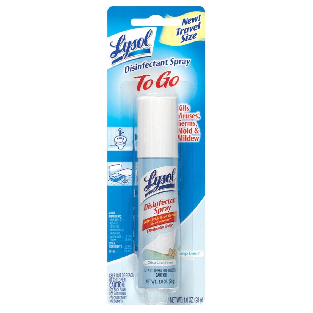 LYSOL 1920079132 Disinfectant Spray 1-fl oz Crisp Linen Spray Air Freshener
