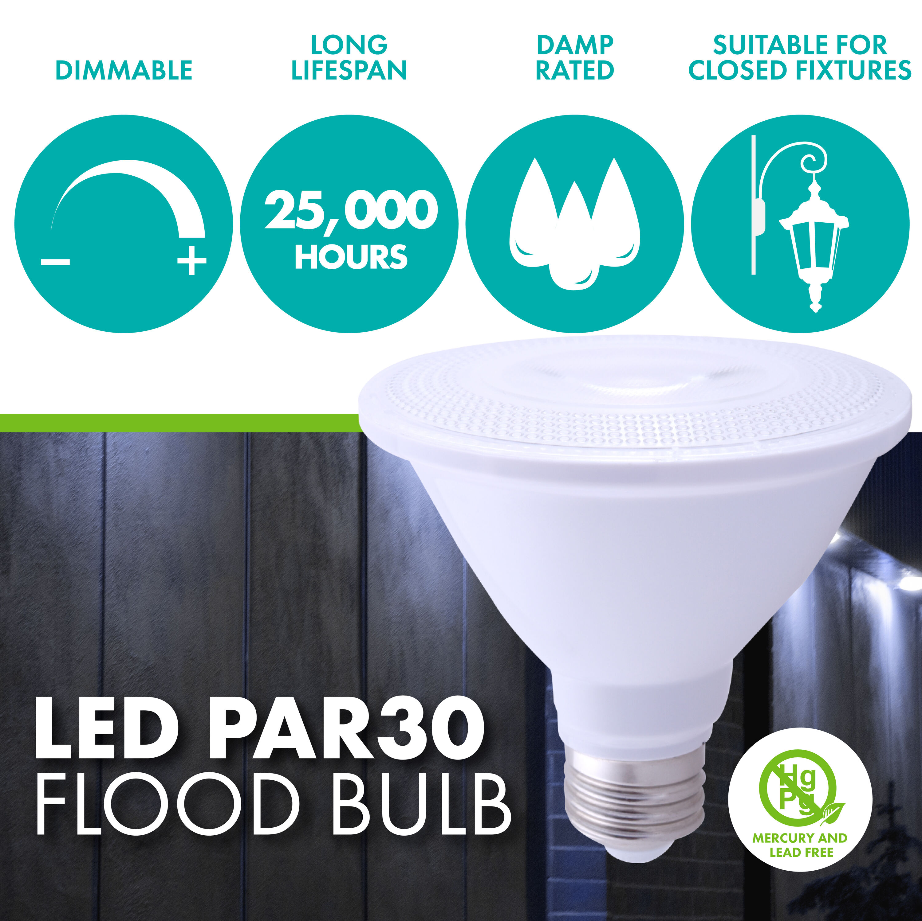 Simply Conserve LPAR30DSN11W-50K Led-Flood-Spot-Light-Bulbs - View #3