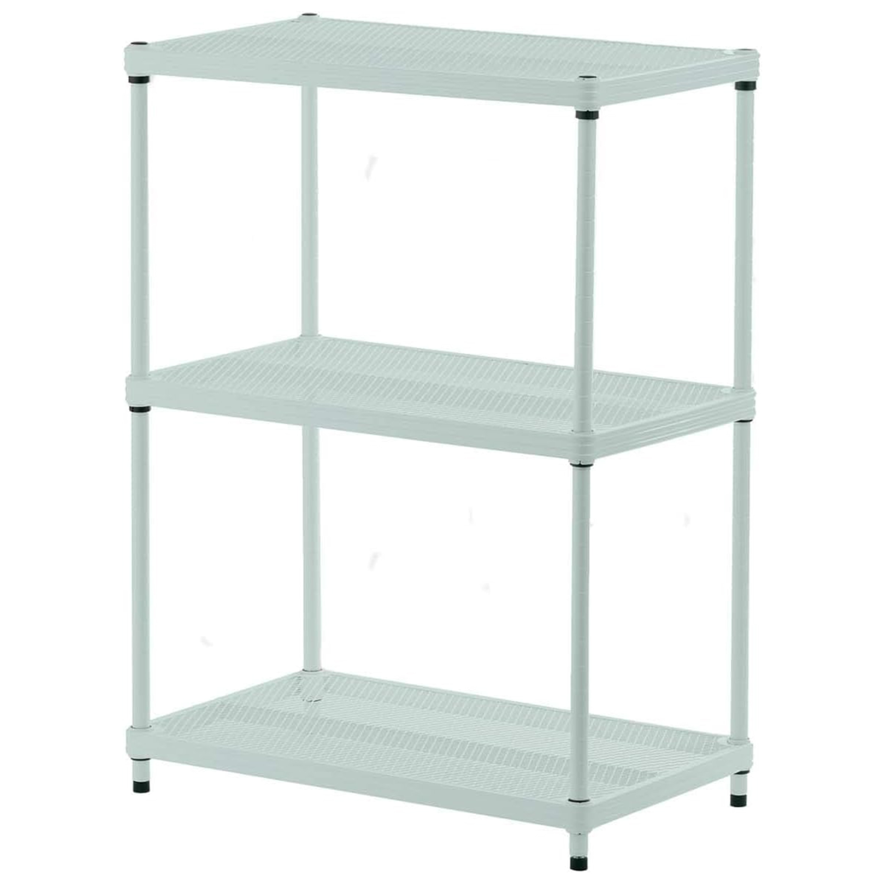 Design Ideas 325724 Stainless steel Heavy Duty 3 -Tier Utility shelving unit ( 13.8-in W x 23.6-in D x 31.5-in H ) ( Green , ( 440-lb lbs. Capacity Per Shelf )