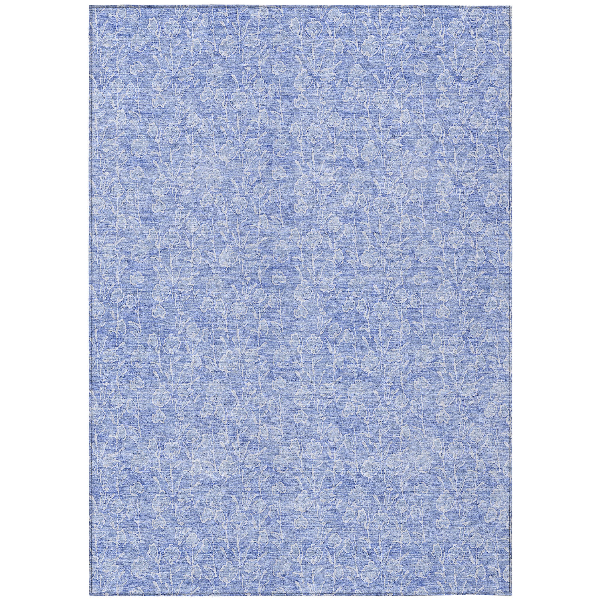 Addison Rugs ACN691DN8X10 Chantille ACN691DN 8 x 10 (ft) Polyester Denim Rectangular Indoor/Outdoor Geometric Machine washable Area rug