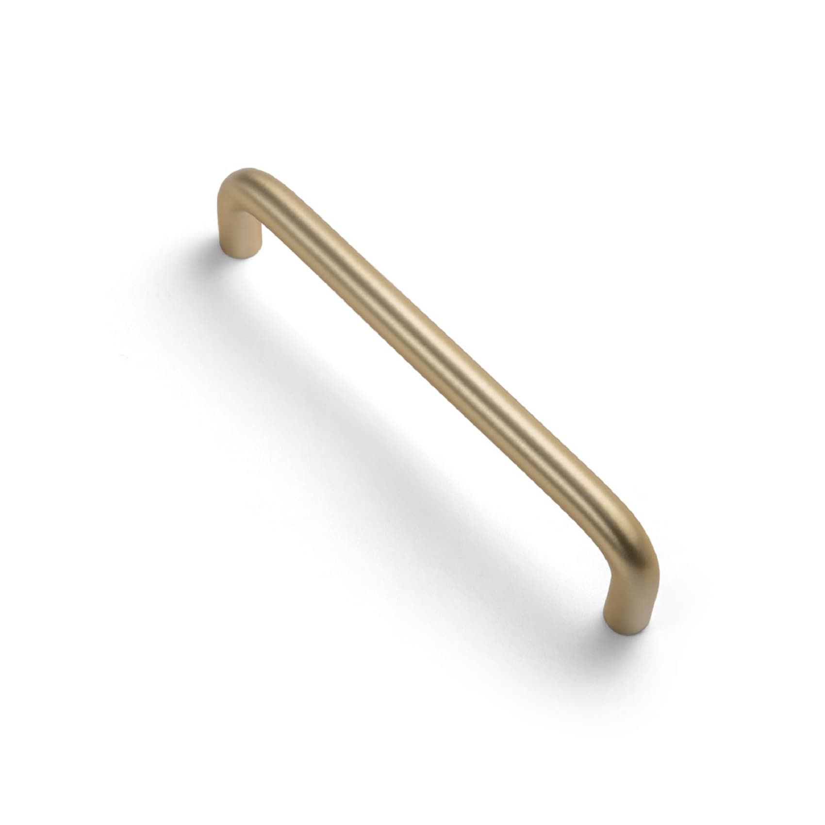 Miaokesen 7385TLS-128-PLUS 5-1/16-in , 128mm Center to Center Light Brushed Brass Plus Cylindrical Handle 12 -Pack