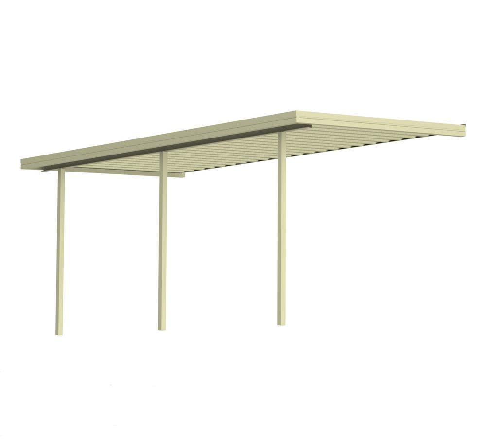 Americana Building Products SM12300IV 25-ft x 12-ft Ivory Metal Patio Cover