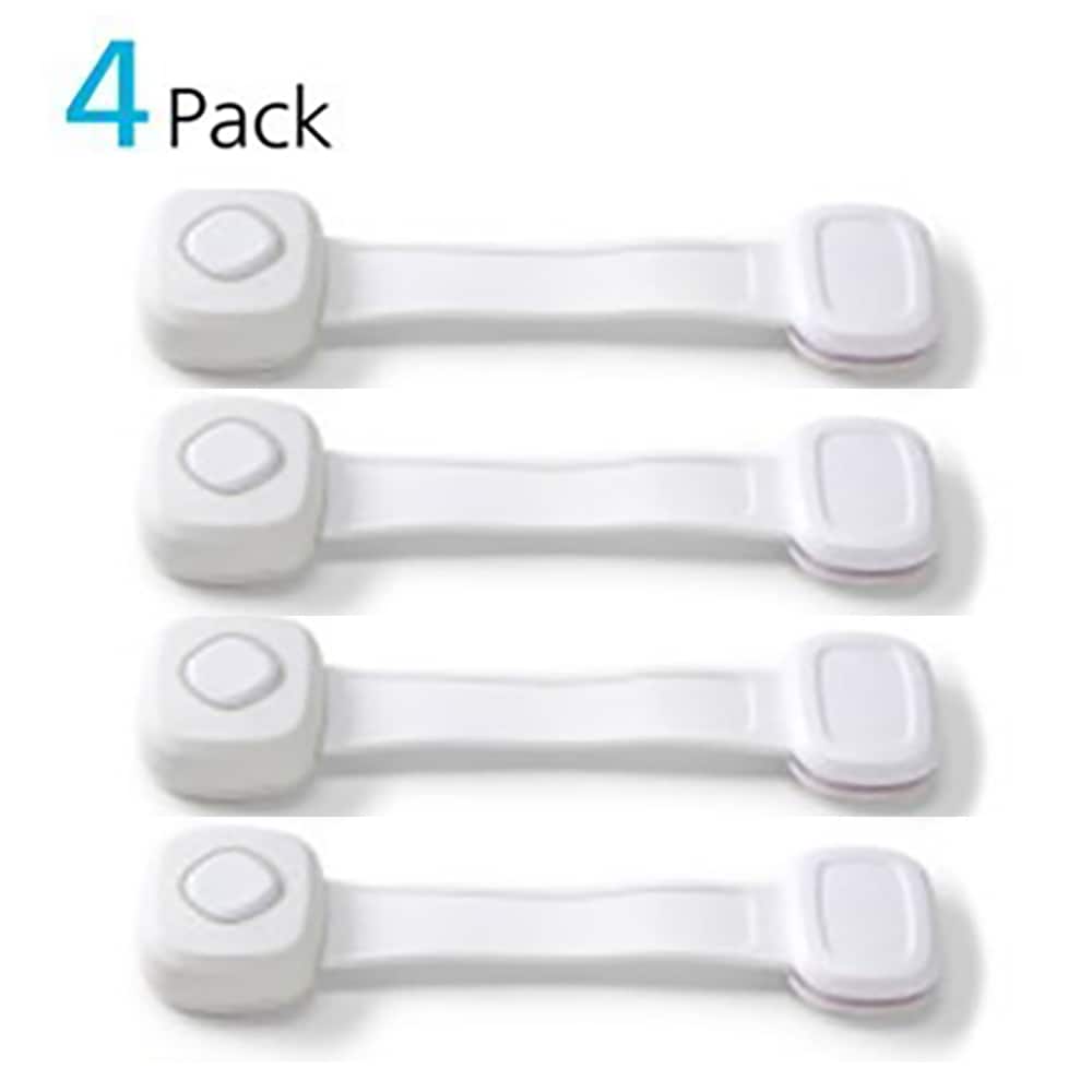 Safety 1st OutSmart White Cabinet Locks 4-Pack in the Child Safety