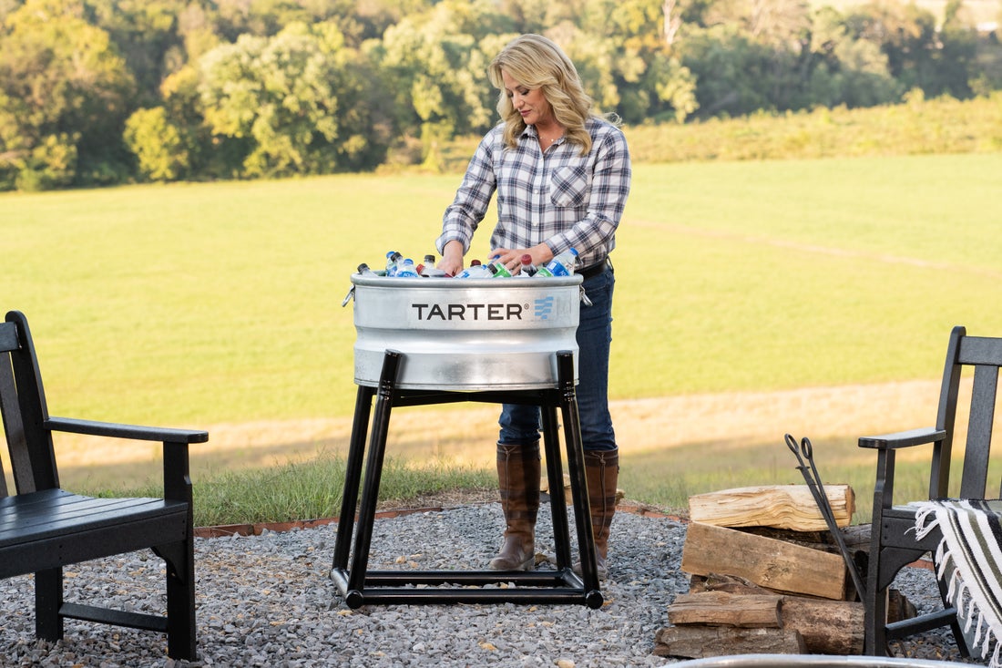 Tarter 20-Gallon Black Tank Stand Small To Fit Gct21 and Gct21S Steel Stock  Tank Stand in the Livestock Feeders & Accessories department at Lowes.com