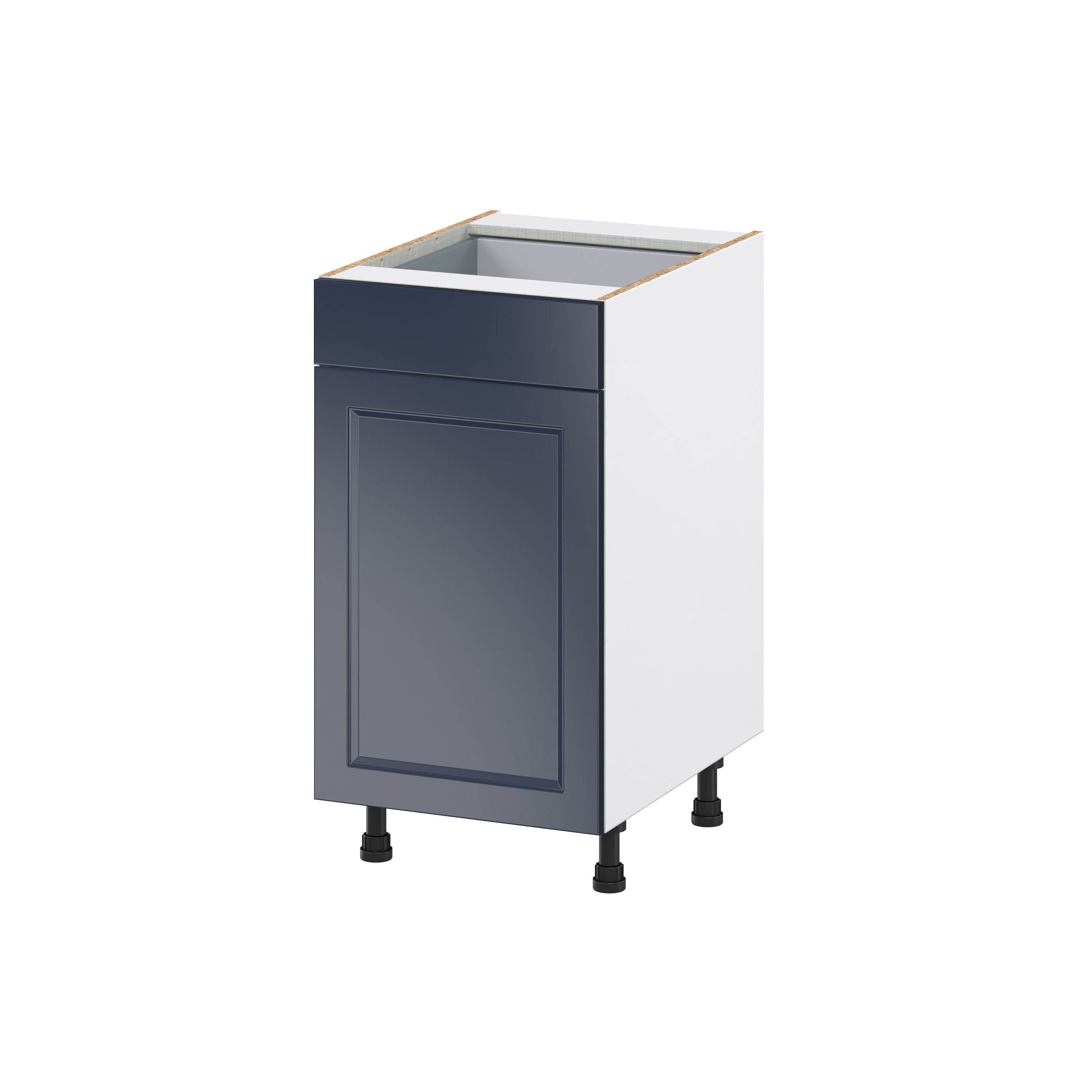 Hugo&Borg Lorette 18-in W x 34.5-in H x 24-in D Navy Blue 2-Drawers Pull-out Cabinet Base Fully Assembled Cabinet (Recessed Panel Style)