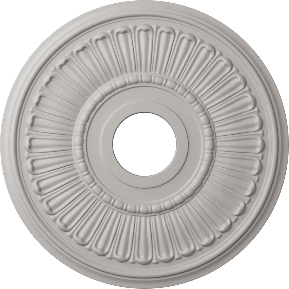 Ekena Millwork CM16MLUWF Melonie 16-Inches W x 16-Inches L Painted Ultra Pure White Polyurethane Whole Ceiling Medallion
