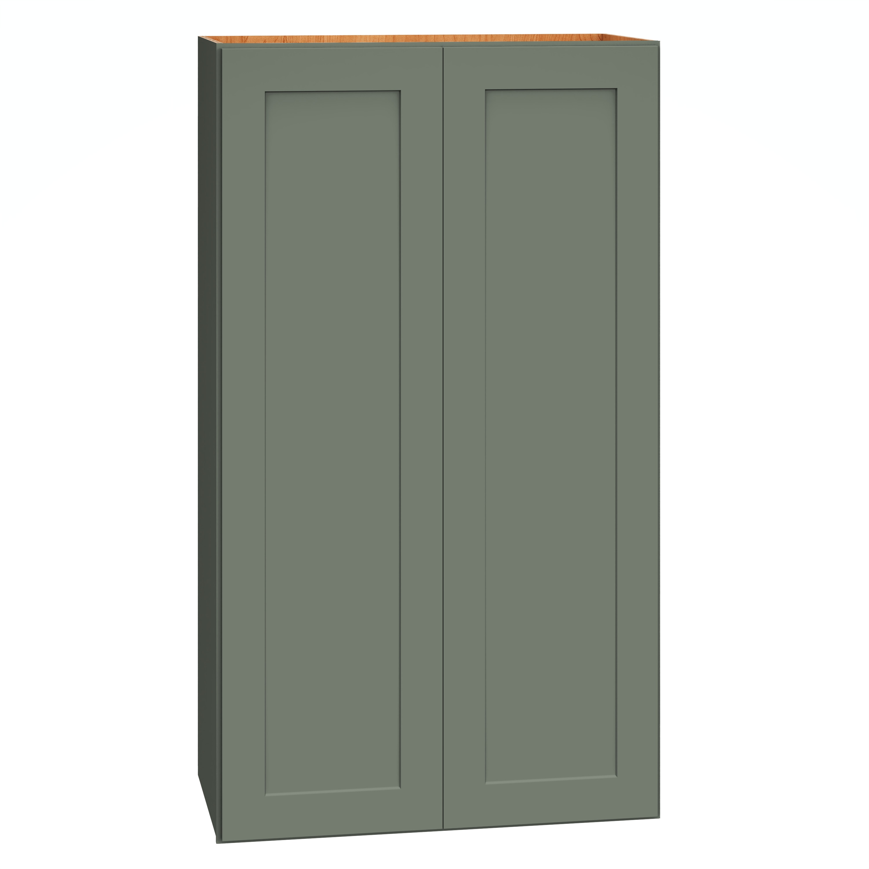 Diamond Express 61H-W2442 Jamestown 24-in W x 42-in H x 12-in D Retreat Green Wall Fully assembled Plywood Cabinet (Recessed Panel Shaker)
