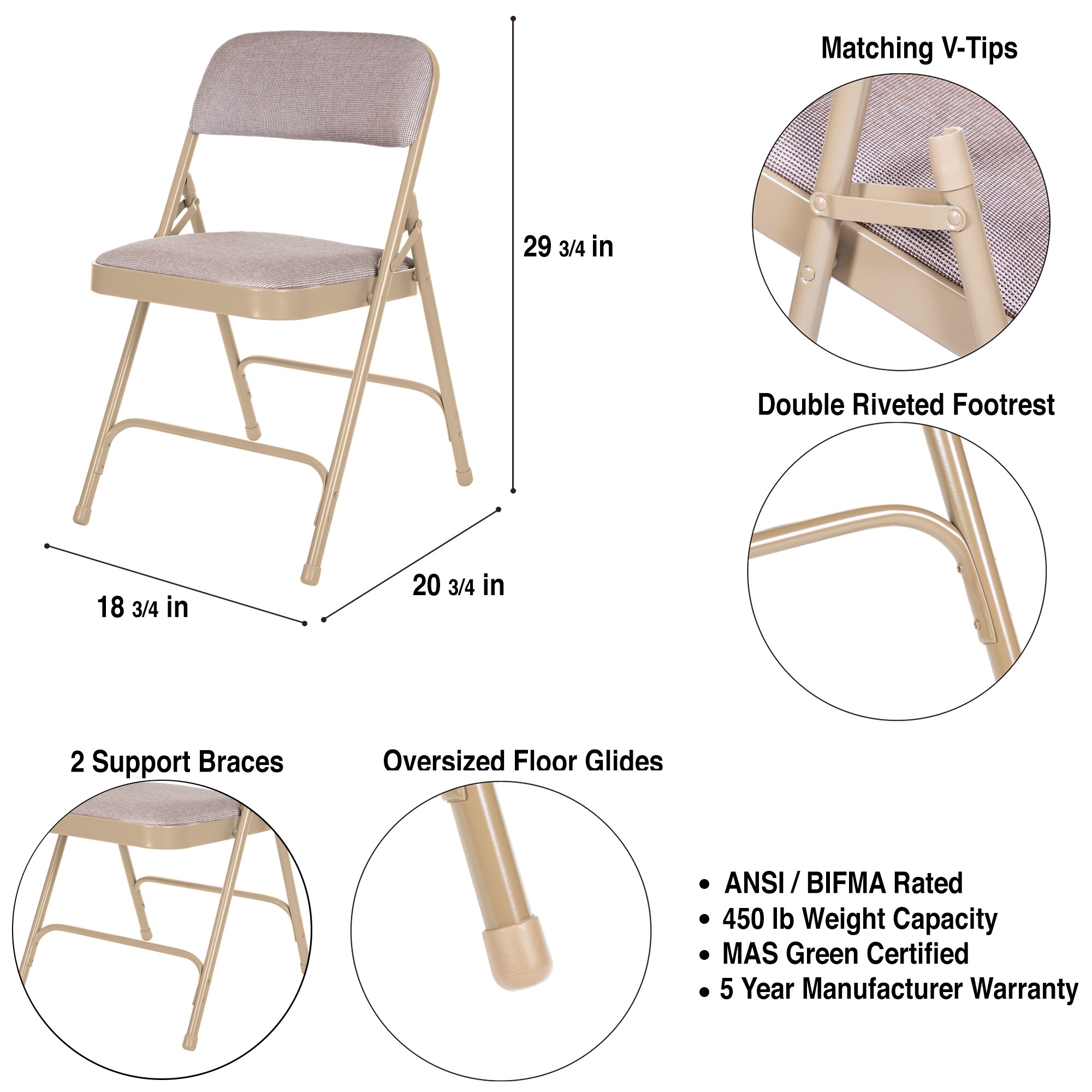Hampden Furnishings HMD2200BG Folding-Chairs - View #6