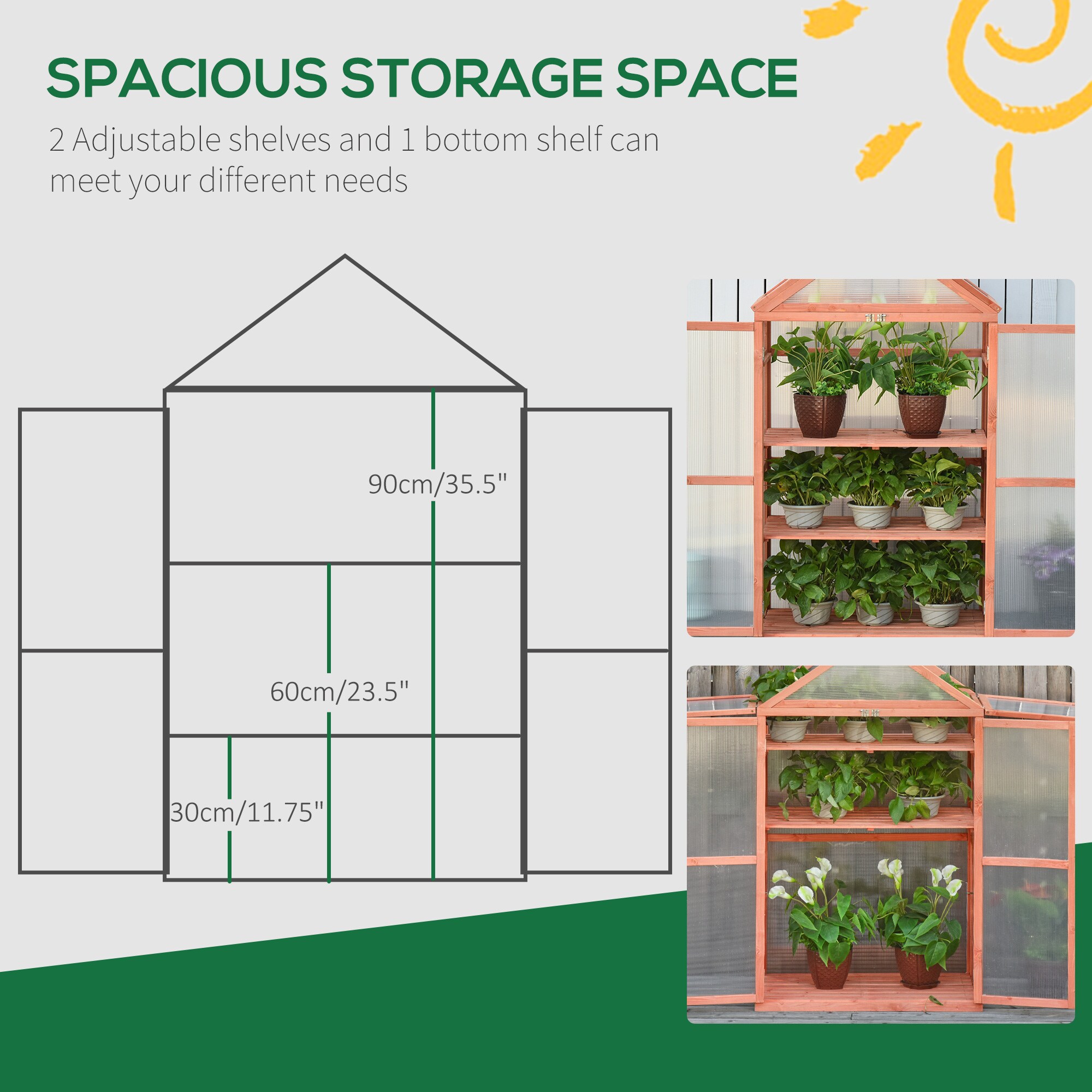 Outsunny 845-370 greenhouses - View #9