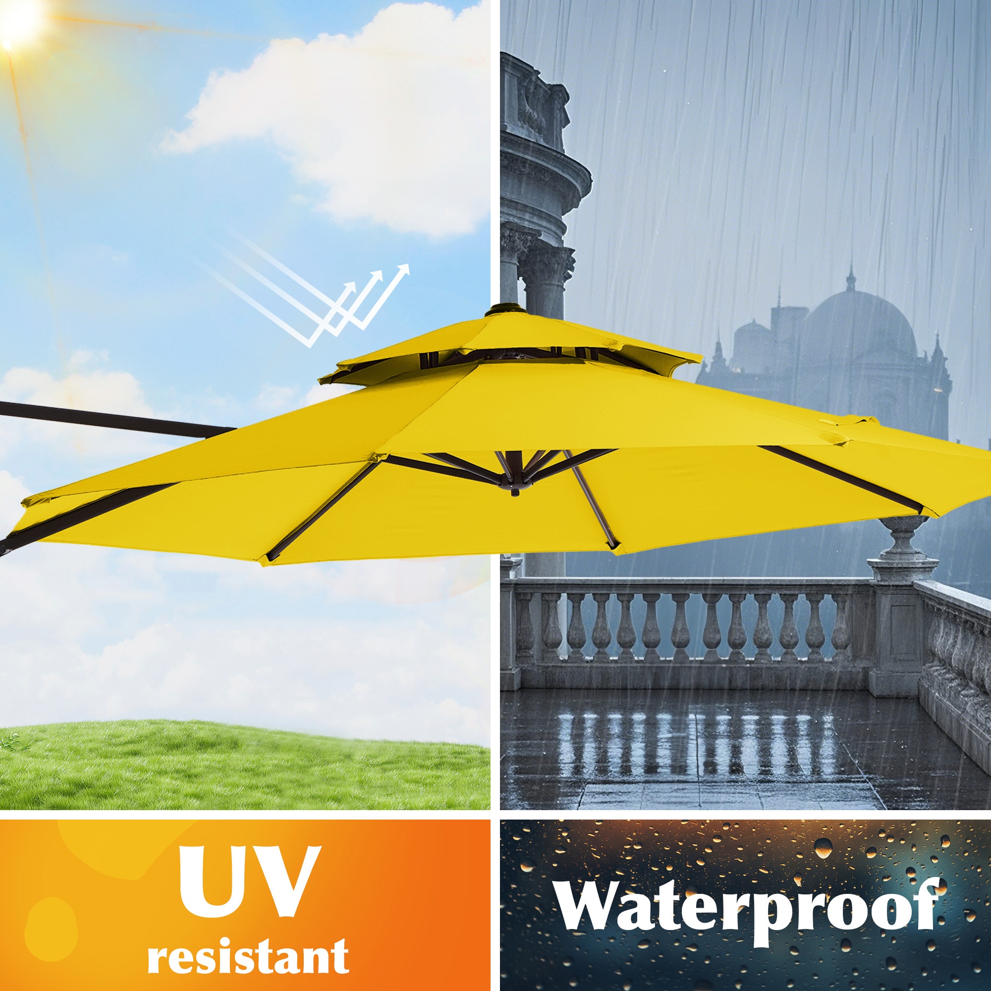 JEAREY JE-LKXLM-10FT-YE Umbrellas-2 - View #7