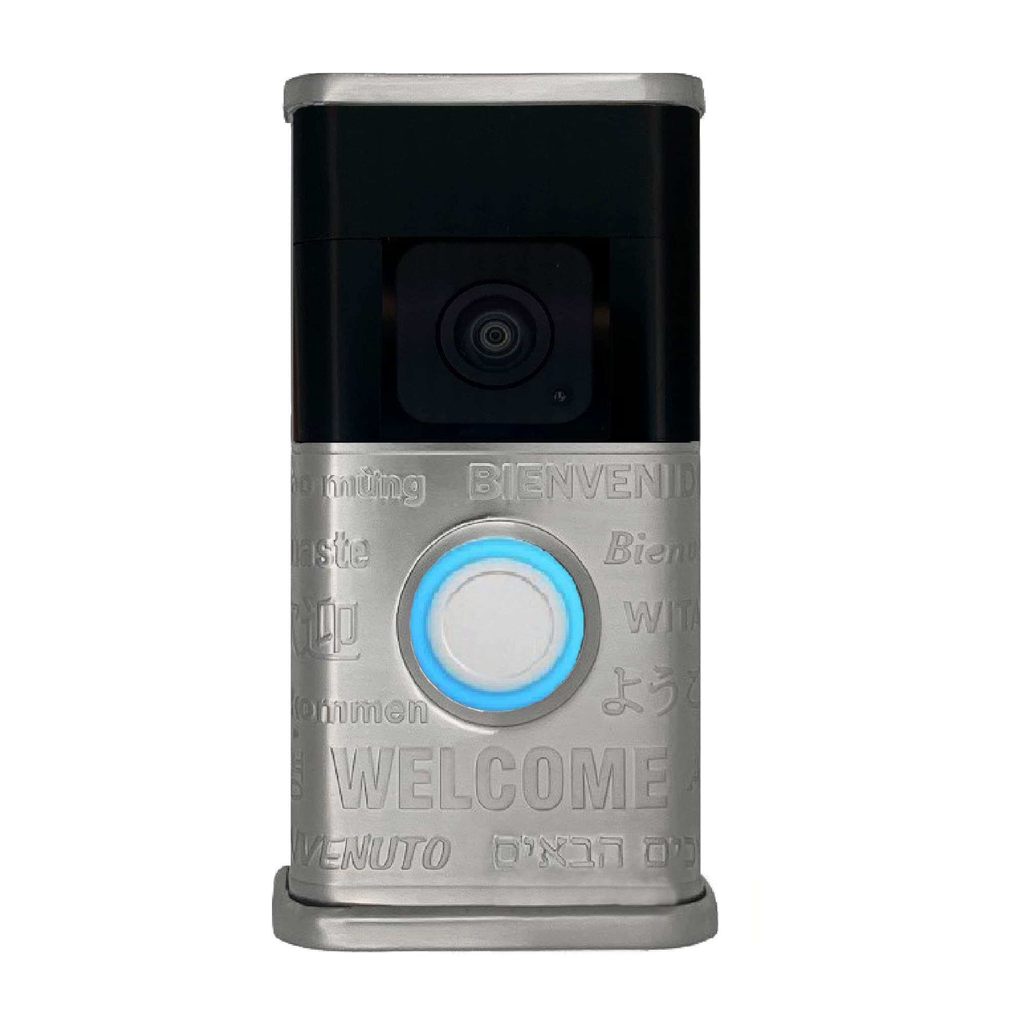 Michael Healy MHVR30083 Video Doorbell Decorative Covers (R3 Collection) Silver Doorbell skin